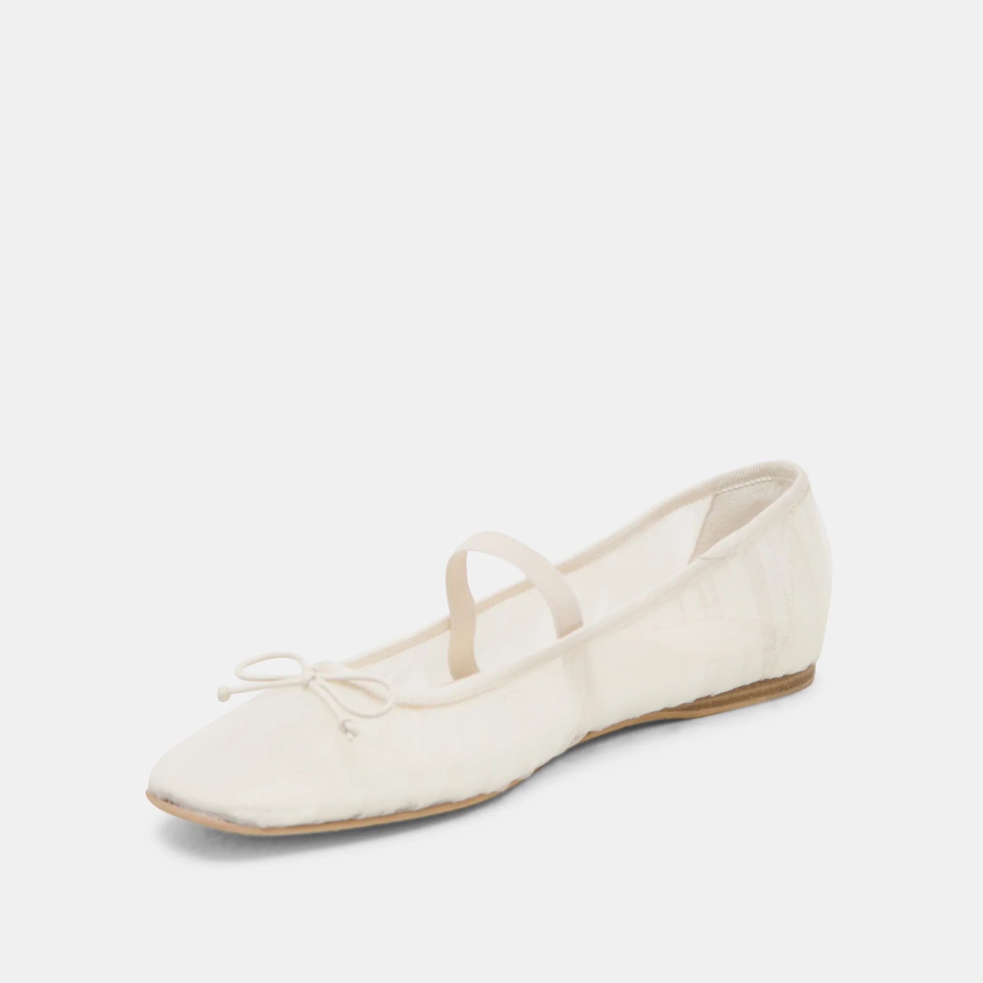 RAEVEN BALLET FLATS WHITE TULLE 13 RAEVEN BALLET FLATS WHITE TULLE