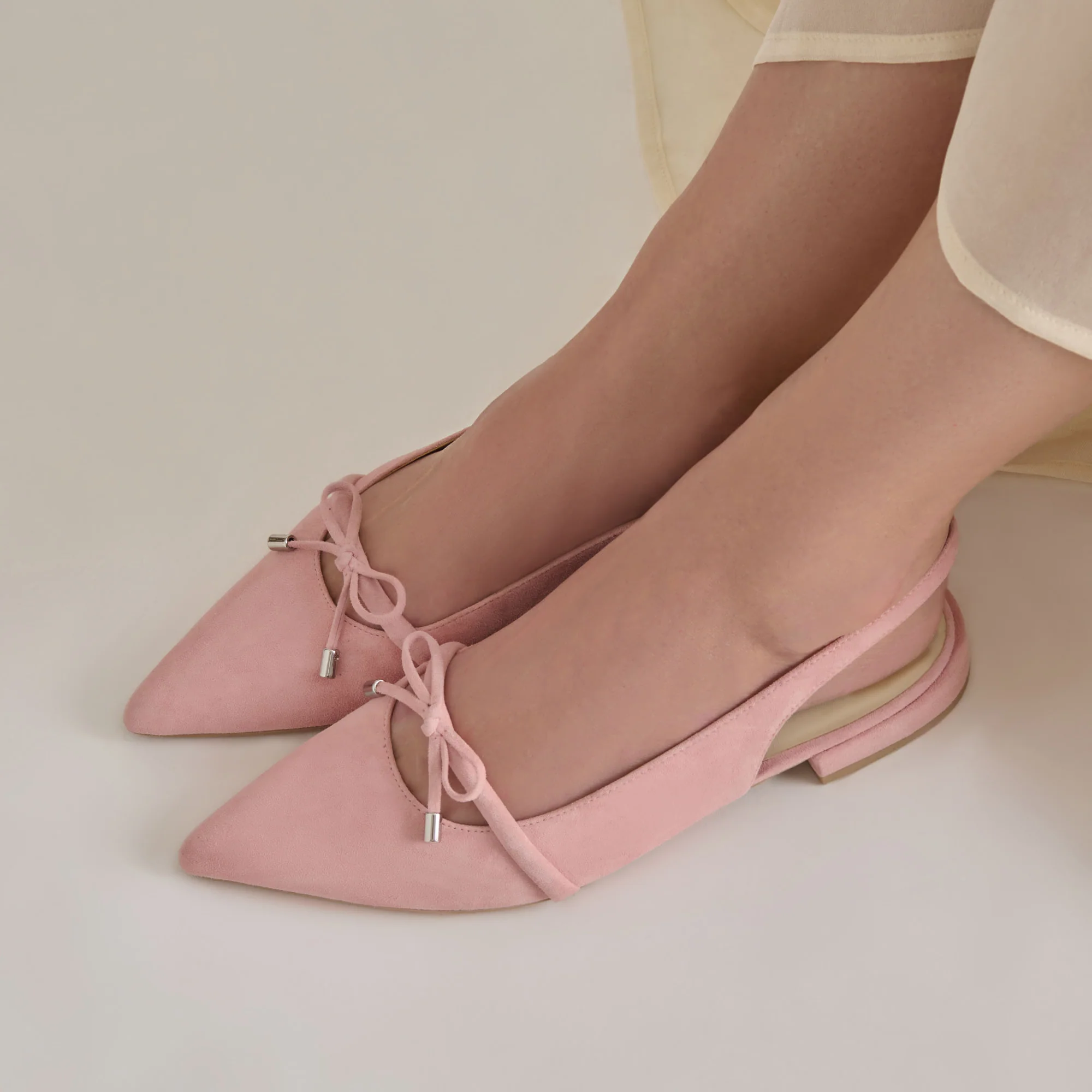 PAYGE FLATS PETAL PINK SUEDE 12 PAYGE FLATS PETAL PINK SUEDE