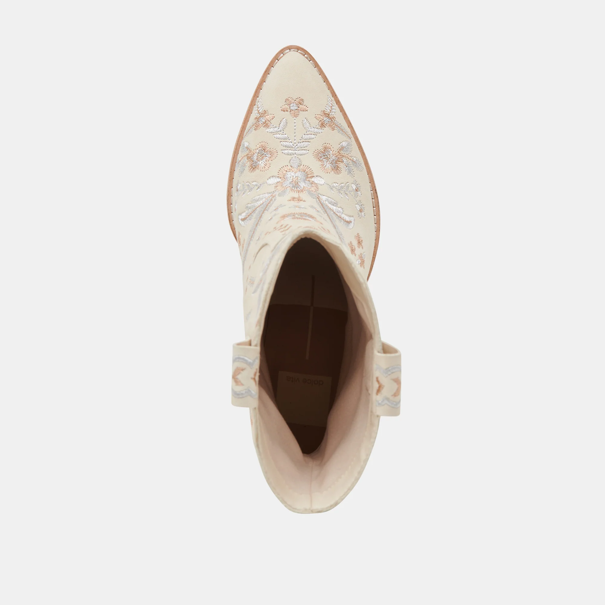 JESSEY FLORAL BOOTS CREME NUBUCK 21 JESSEY FLORAL BOOTS CREME NUBUCK