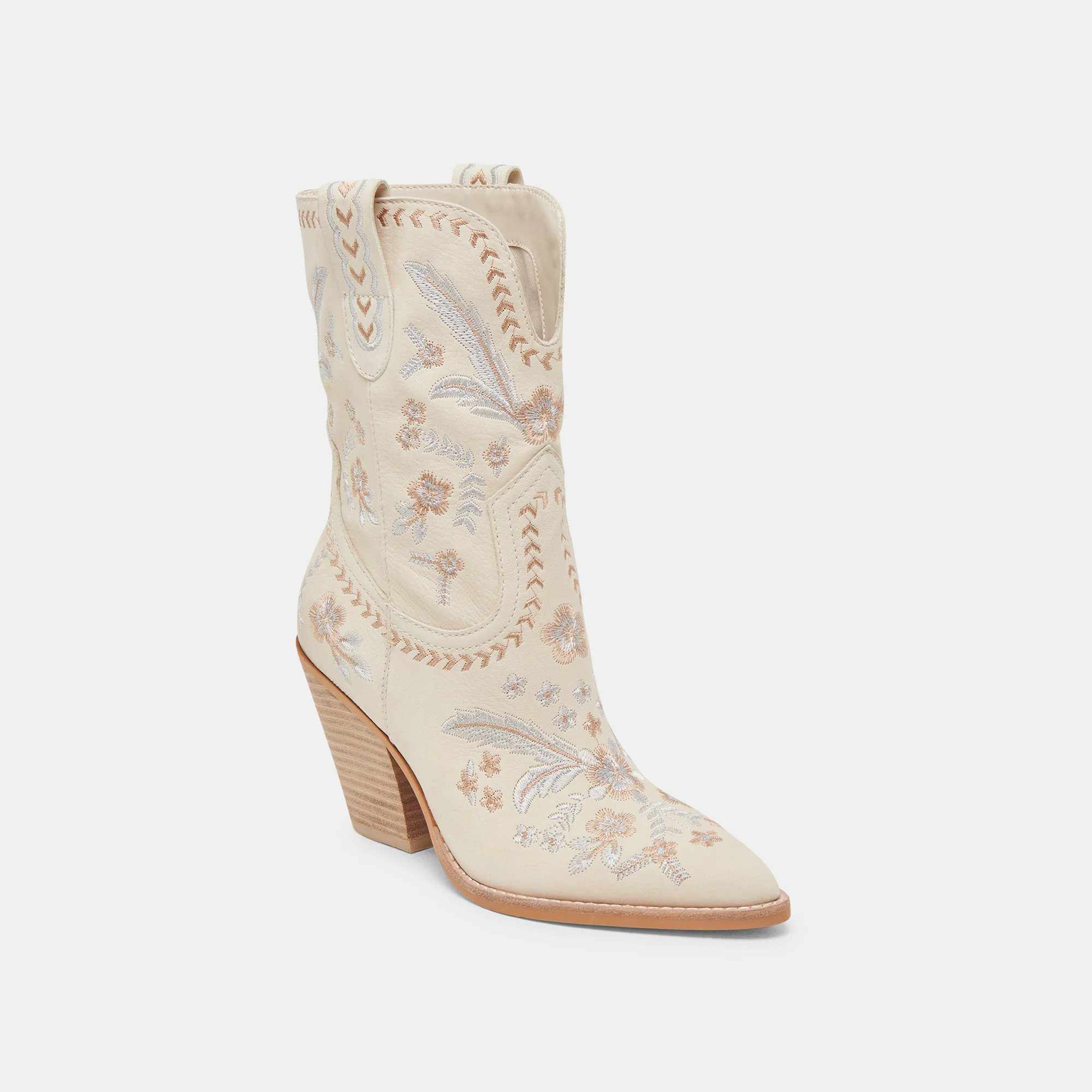 JESSEY FLORAL BOOTS CREME NUBUCK 14 JESSEY FLORAL BOOTS CREME NUBUCK