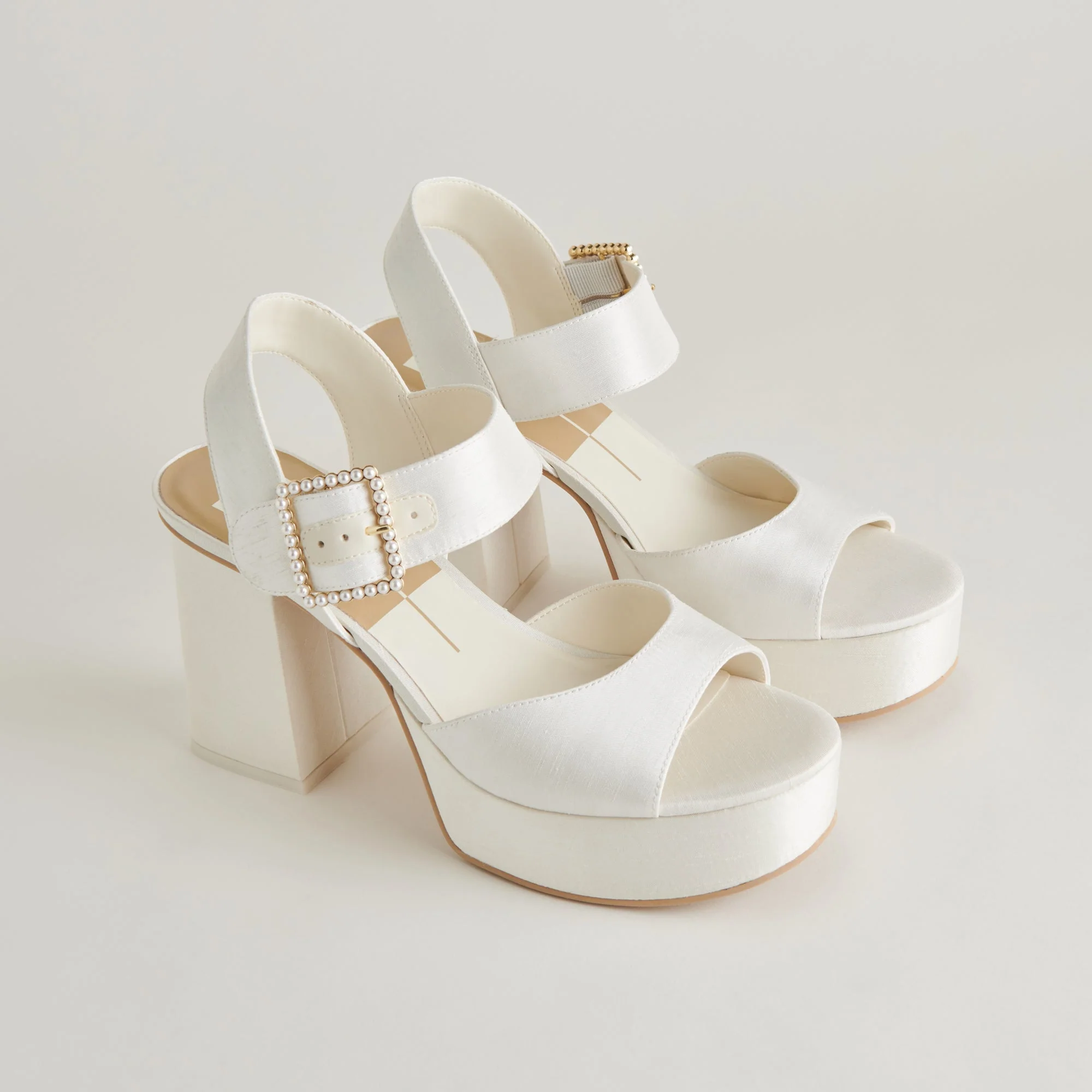 BOBBY PEARL HEELS WHITE PEARLS - re:vita 1 BOBBY PEARL HEELS WHITE PEARLS - re:vita