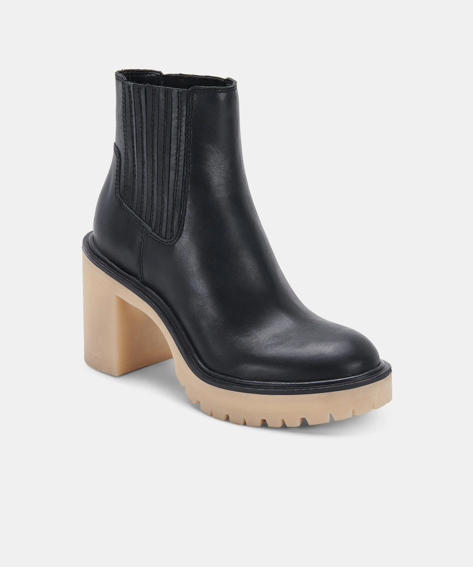 CASTER H2O BOOTIES BLACK LEATHER - re:vita 13 CASTER H2O BOOTIES BLACK LEATHER - re:vita