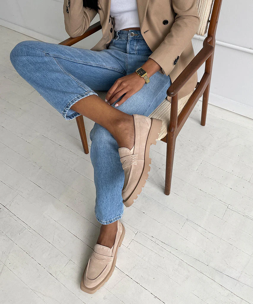 ELIAS WIDE FLATS DUNE SUEDE - re:vita 12 ELIAS WIDE FLATS DUNE SUEDE - re:vita