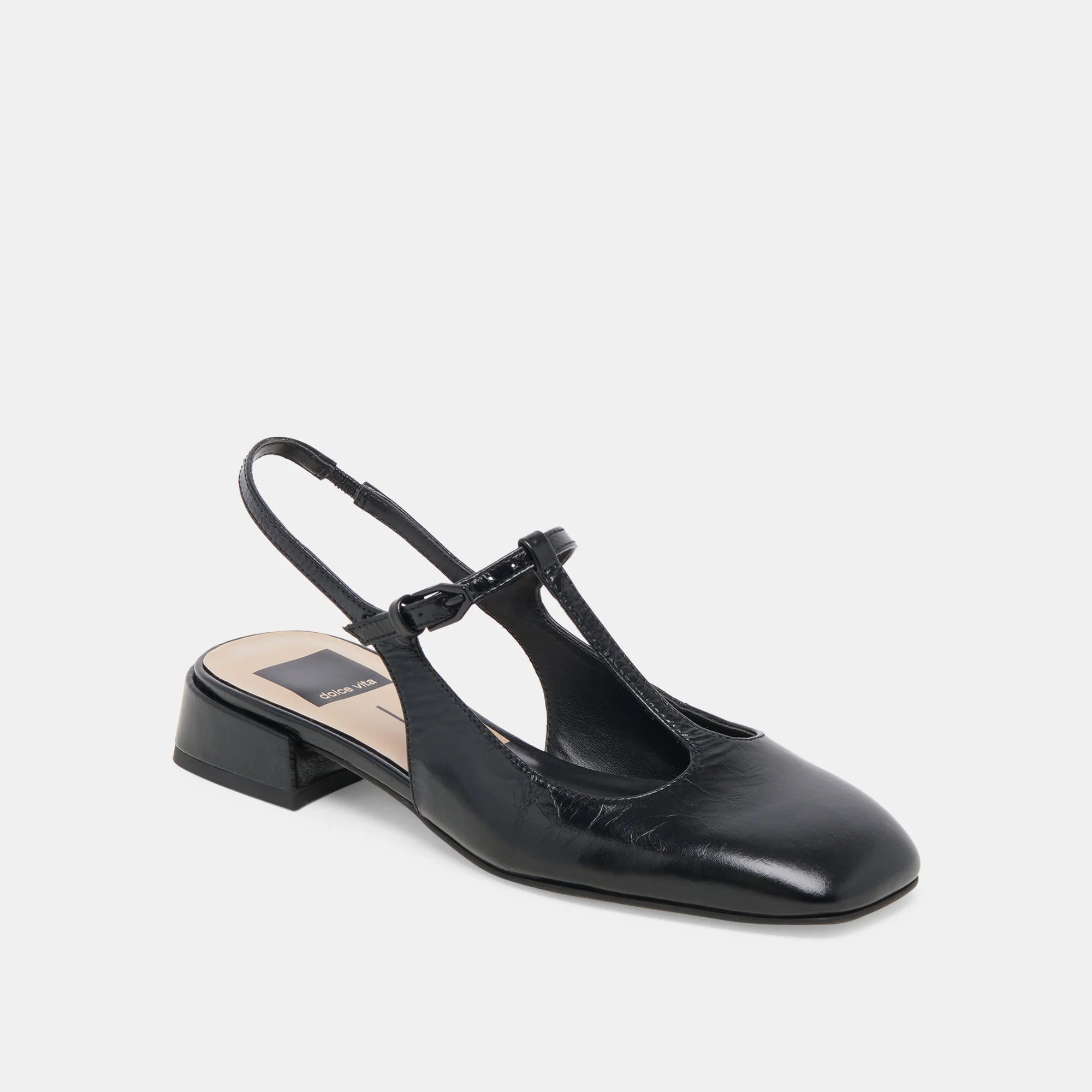 DEIDRA FLATS MIDNIGHT CRINKLE PATENT LEATHER - re:vita 11 DEIDRA FLATS MIDNIGHT CRINKLE PATENT LEATHER - re:vita