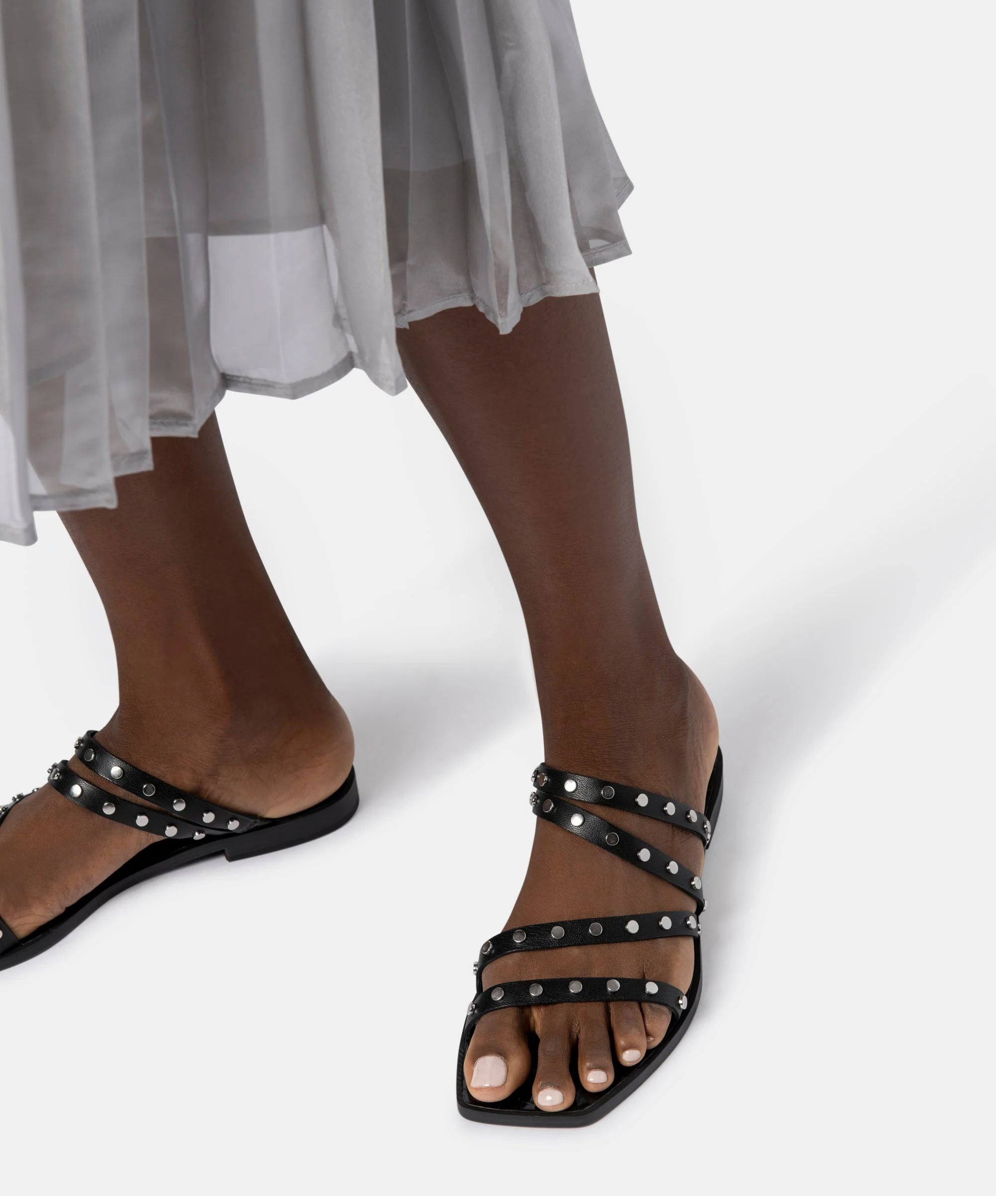 IZABEL STUDDED SANDALS BLACK STELLA - re:vita 9 IZABEL STUDDED SANDALS BLACK STELLA - re:vita