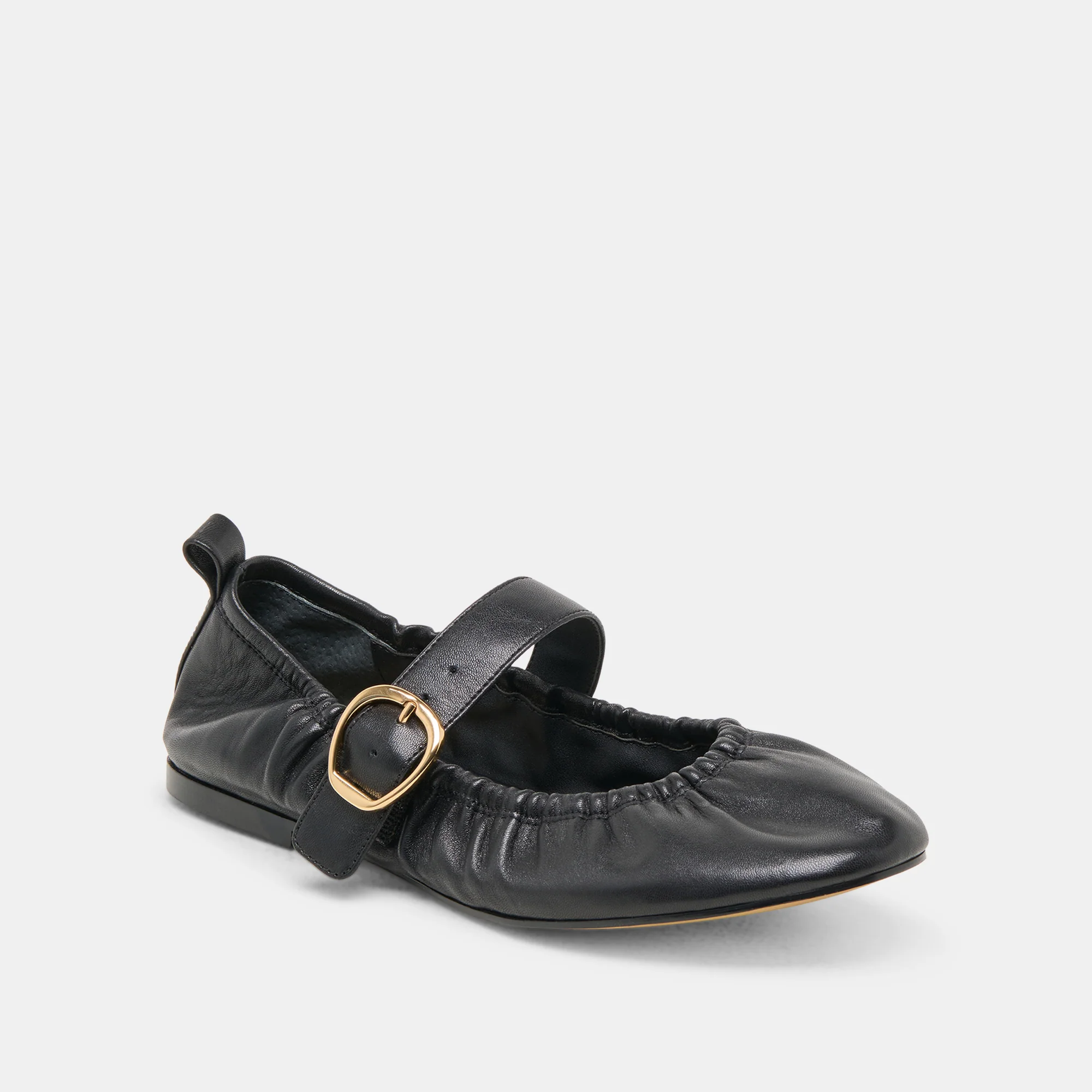 CAELY BALLET FLATS BLACK LEATHER 11 CAELY BALLET FLATS BLACK LEATHER