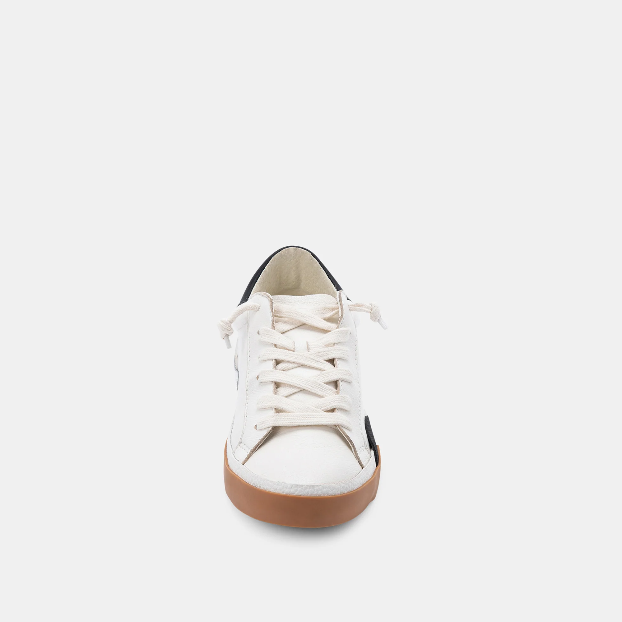 ZINA WIDE SNEAKERS WHITE BLACK LEATHER 16 ZINA WIDE SNEAKERS WHITE BLACK LEATHER