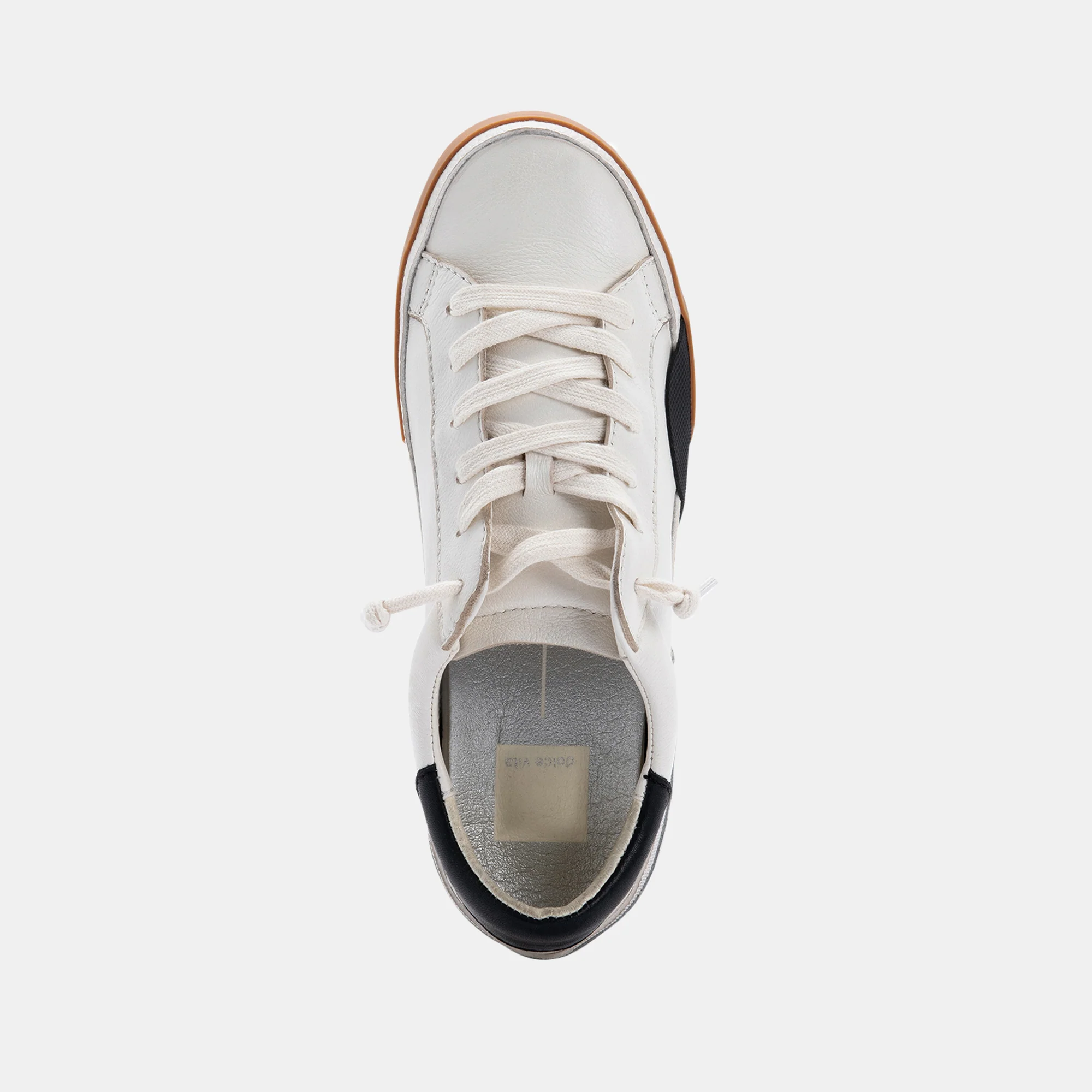 ZINA WIDE SNEAKERS WHITE BLACK LEATHER 17 ZINA WIDE SNEAKERS WHITE BLACK LEATHER