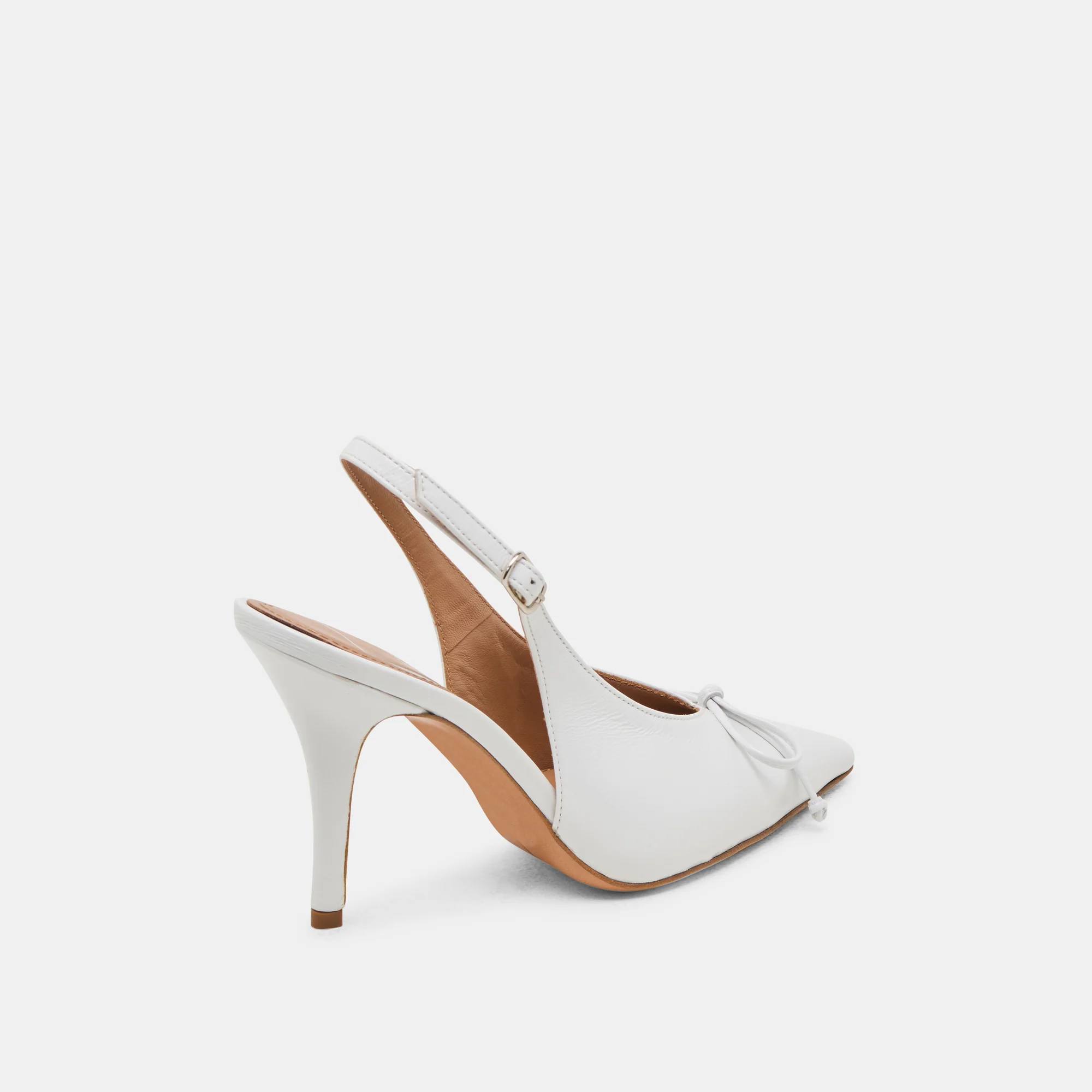 GEENA HEELS WHITE LEATHER 12 GEENA HEELS WHITE LEATHER