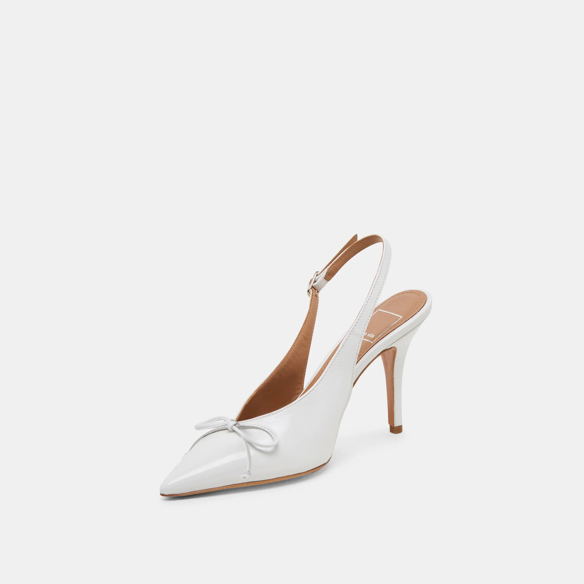 GEENA HEELS WHITE LEATHER 13 GEENA HEELS WHITE LEATHER