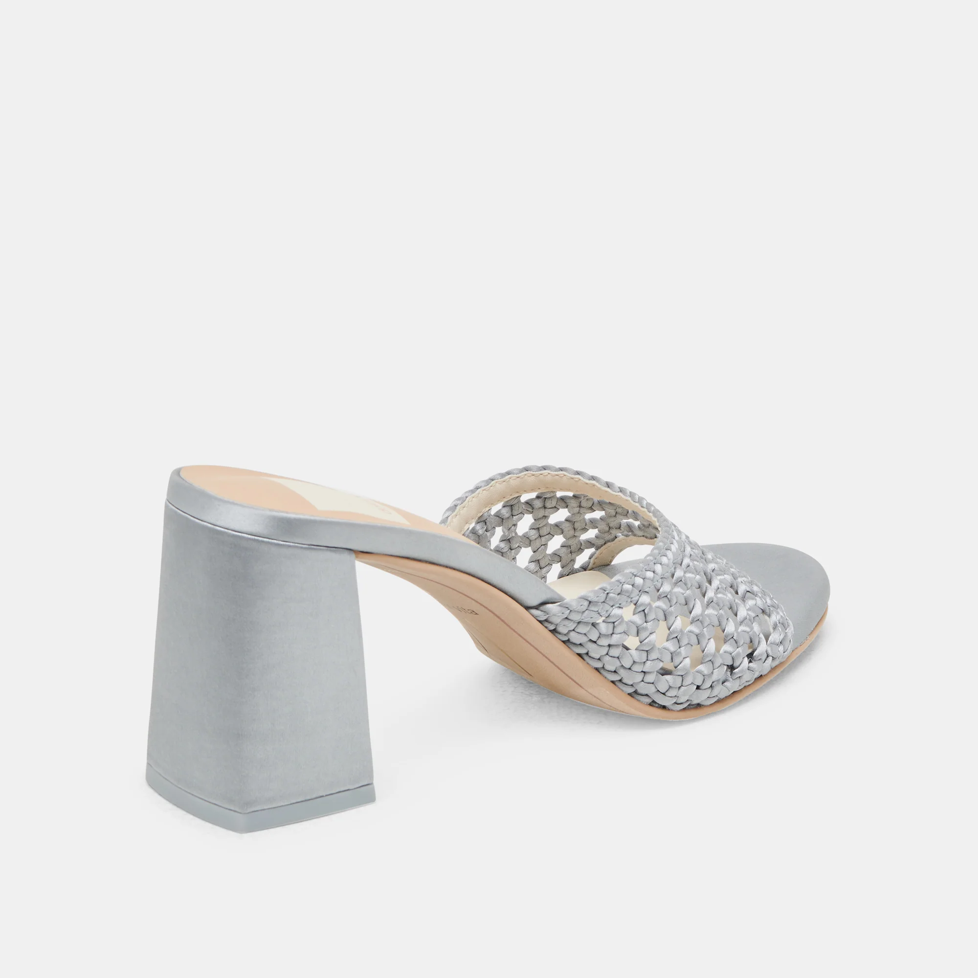 MARGOE HEELS LIGHT BLUE WOVEN SATIN 14 MARGOE HEELS LIGHT BLUE WOVEN SATIN