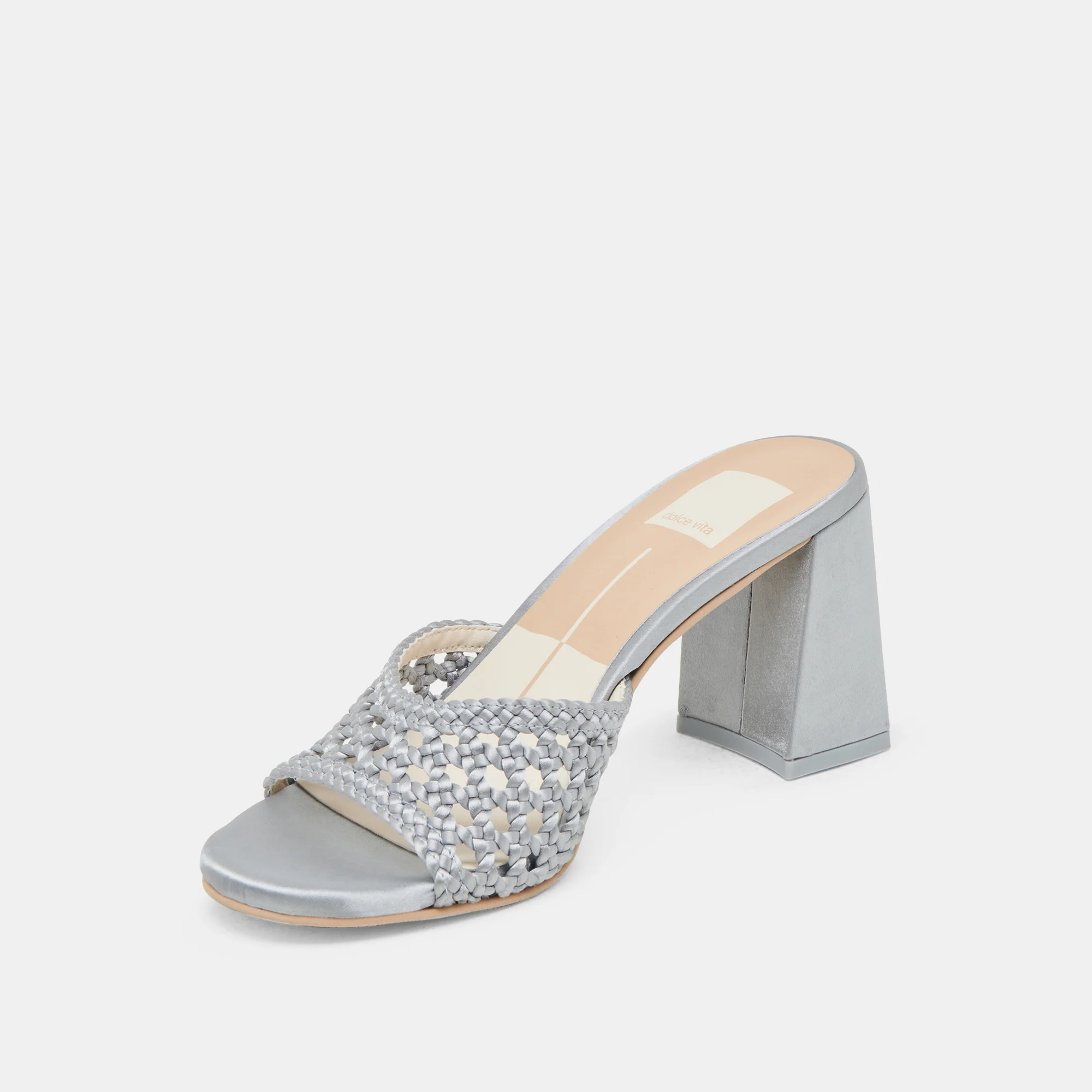 MARGOE HEELS LIGHT BLUE WOVEN SATIN 15 MARGOE HEELS LIGHT BLUE WOVEN SATIN