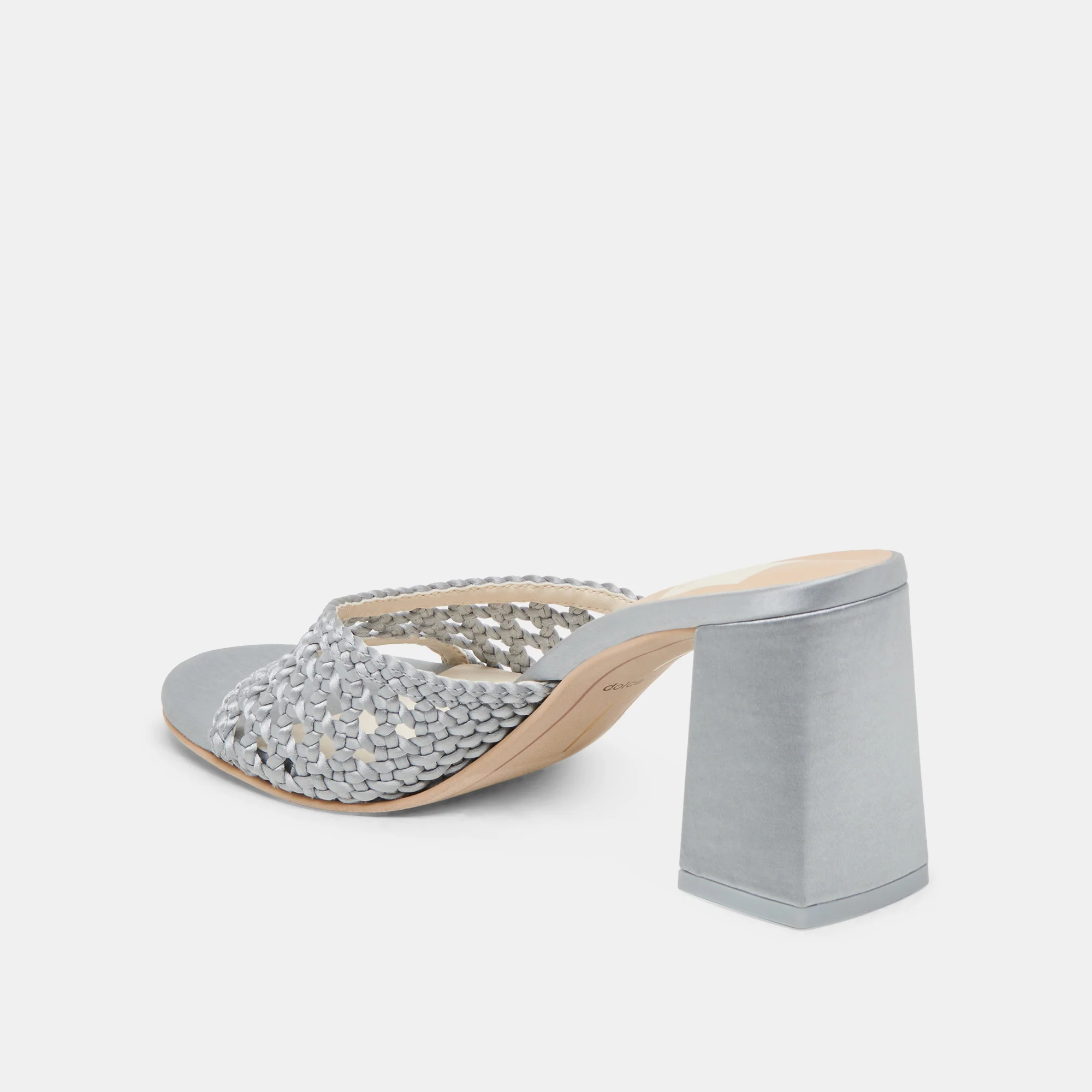MARGOE HEELS LIGHT BLUE WOVEN SATIN 16 MARGOE HEELS LIGHT BLUE WOVEN SATIN