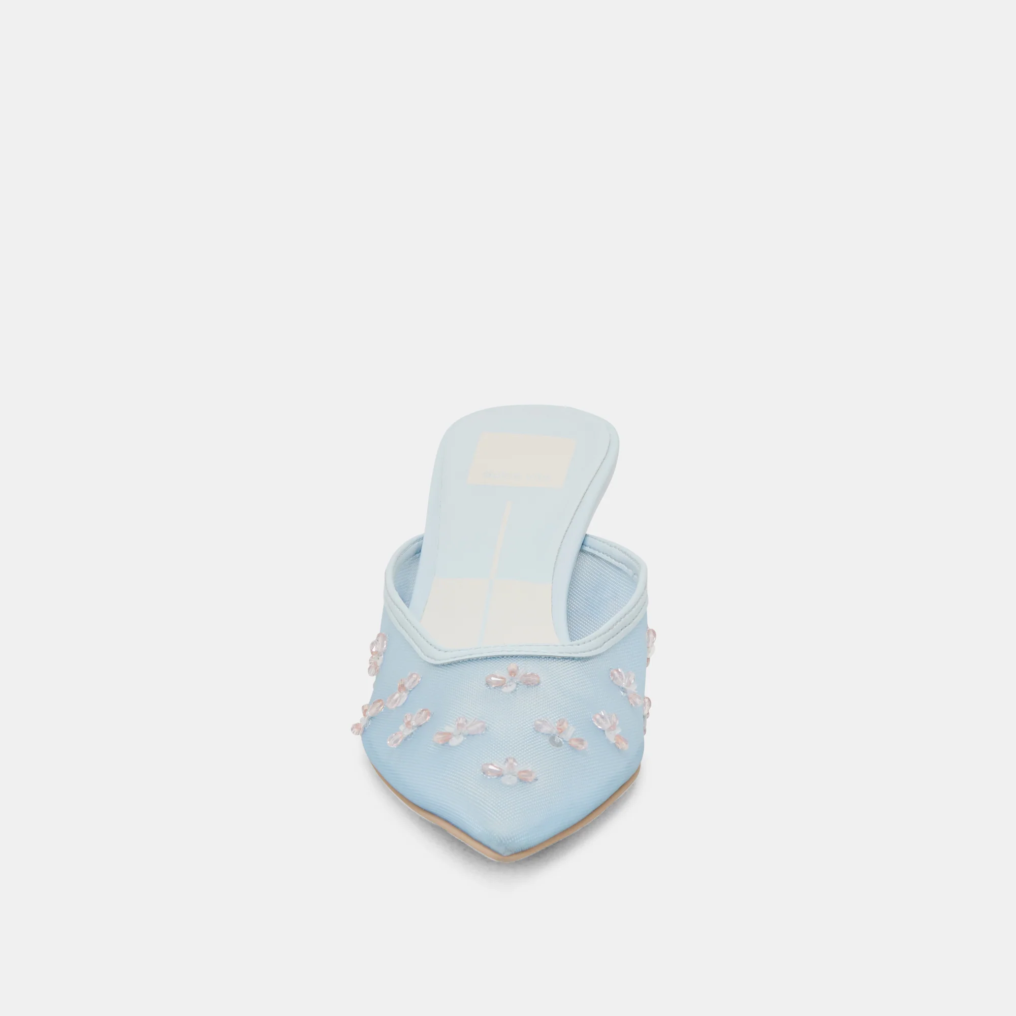 CLARA WIDE HEELS ICE BLUE MESH 15 CLARA WIDE HEELS ICE BLUE MESH