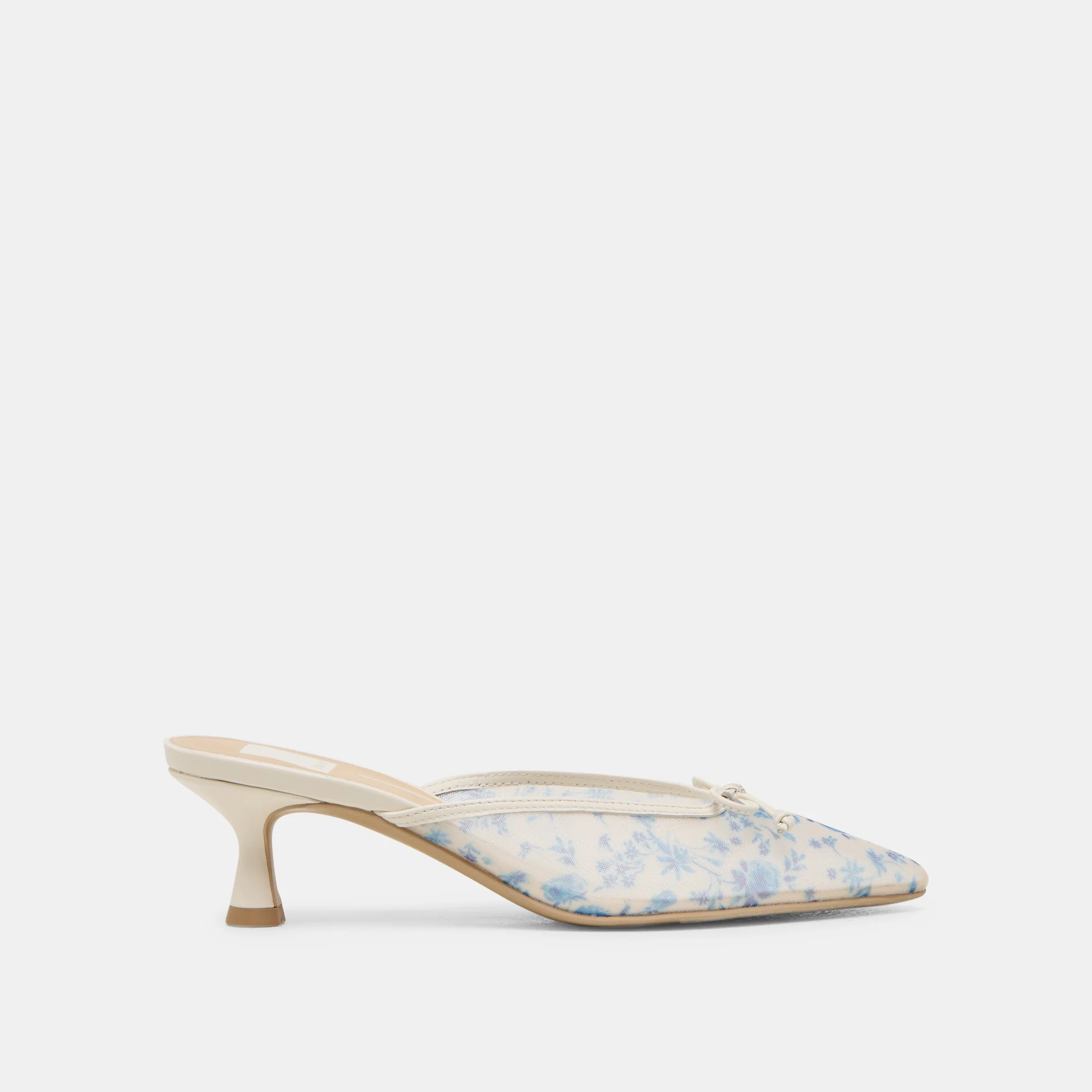 CLEO HEELS BLUE FLORAL MESH 1 CLEO HEELS BLUE FLORAL MESH