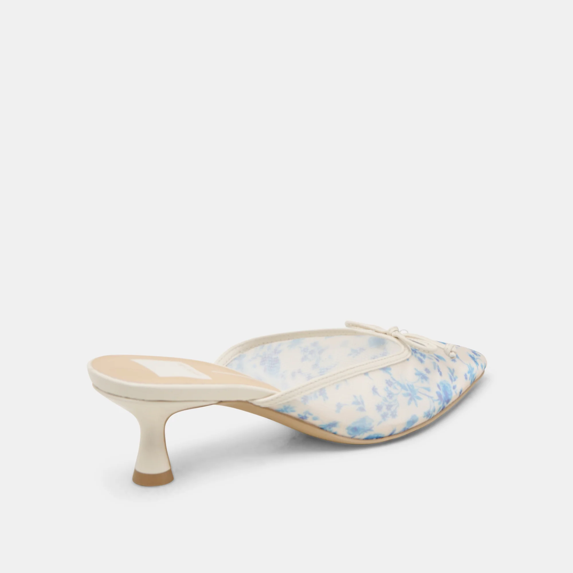 CLEO HEELS BLUE FLORAL MESH 12 CLEO HEELS BLUE FLORAL MESH