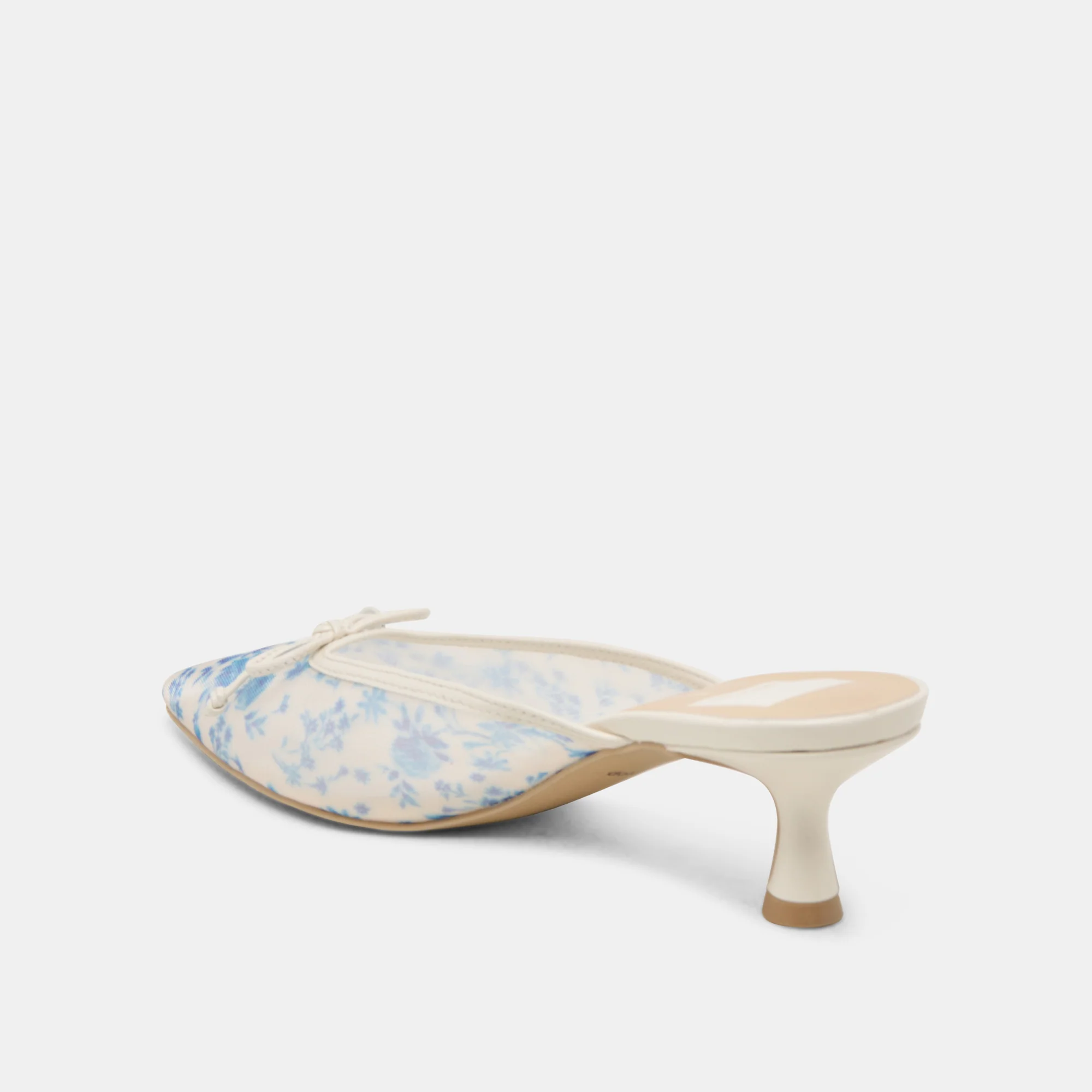 CLEO HEELS BLUE FLORAL MESH 14 CLEO HEELS BLUE FLORAL MESH