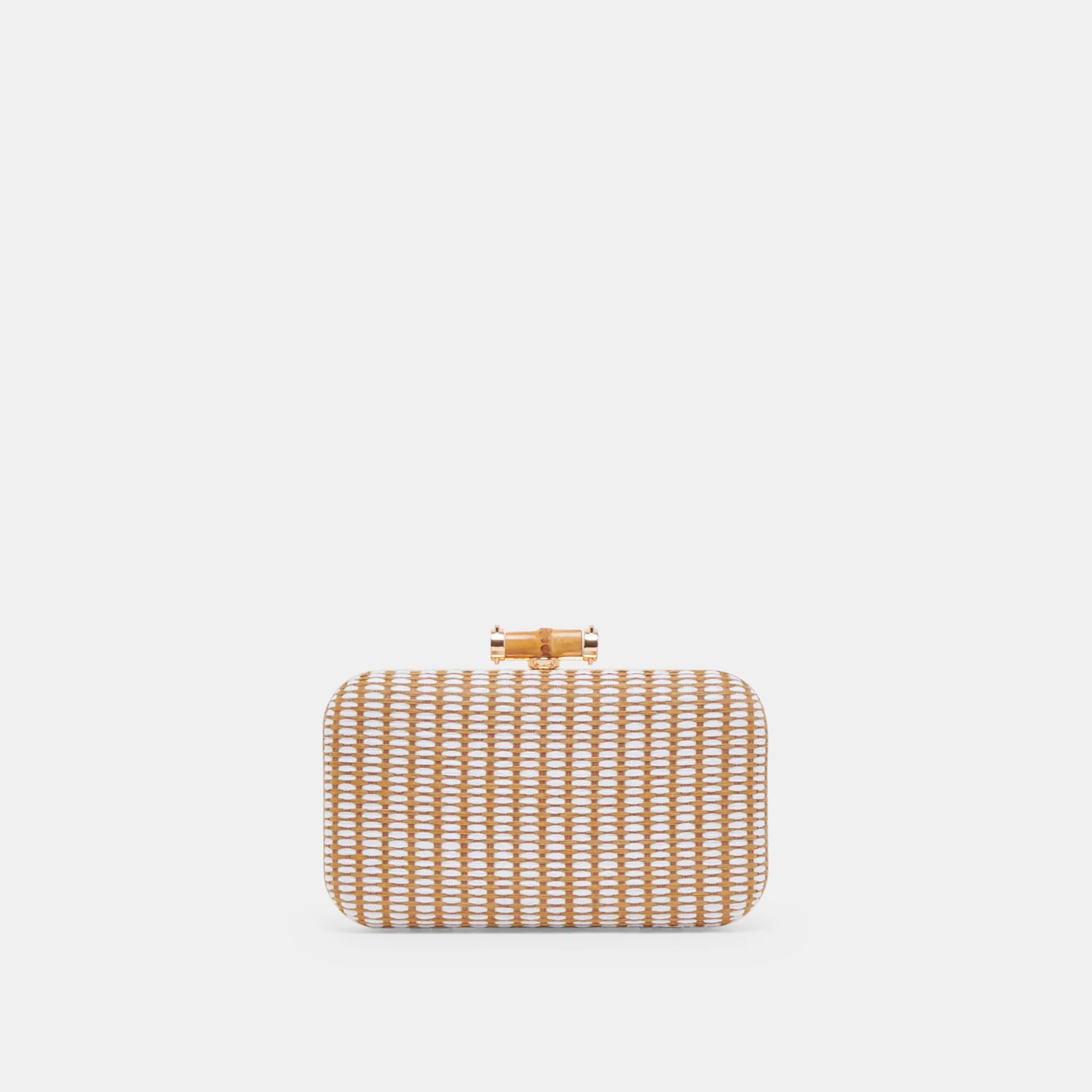 SYMI CLUTCH NATURAL RAFFIA