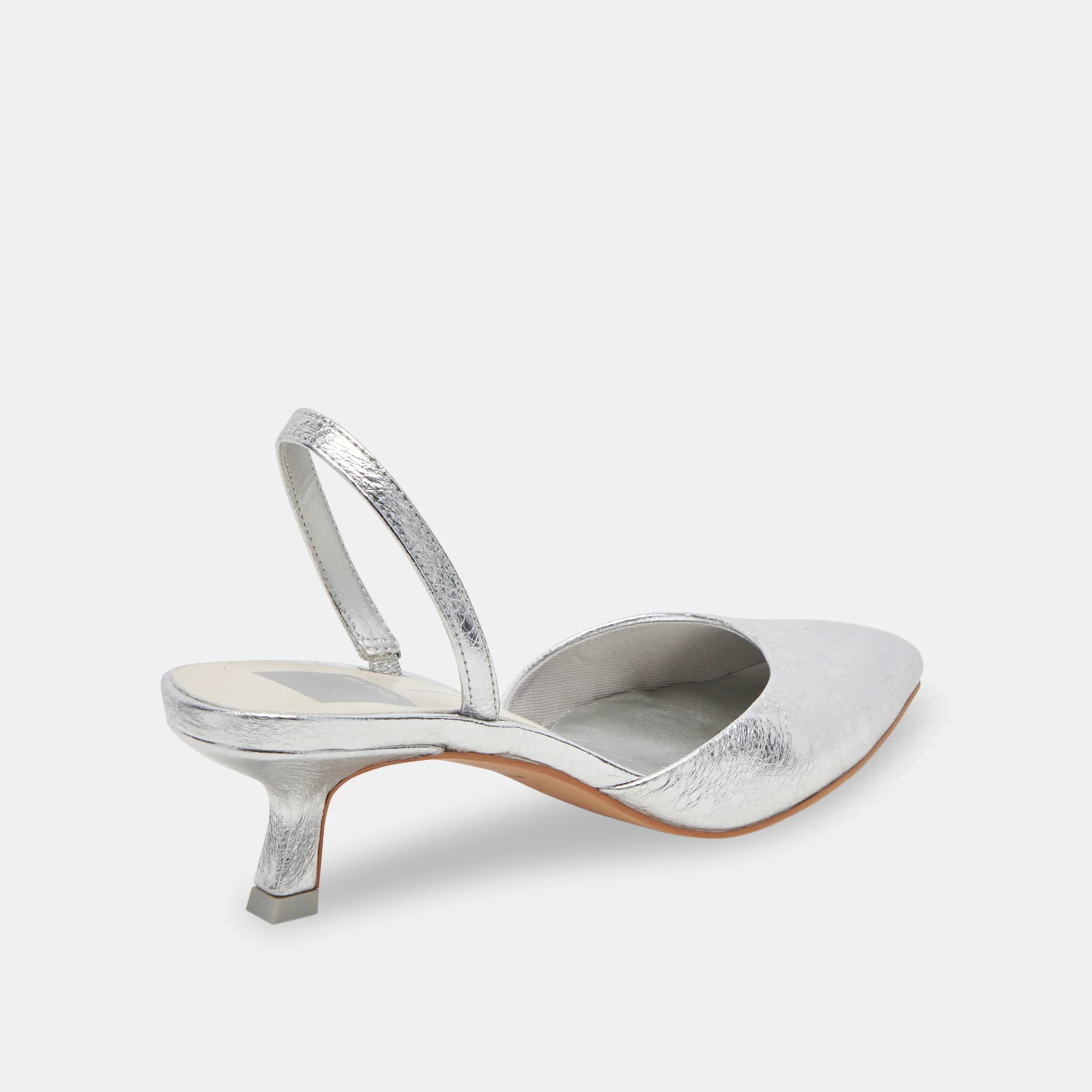 CORSA HEELS SILVER CRACKLED LEATHER 12 CORSA HEELS SILVER CRACKLED LEATHER