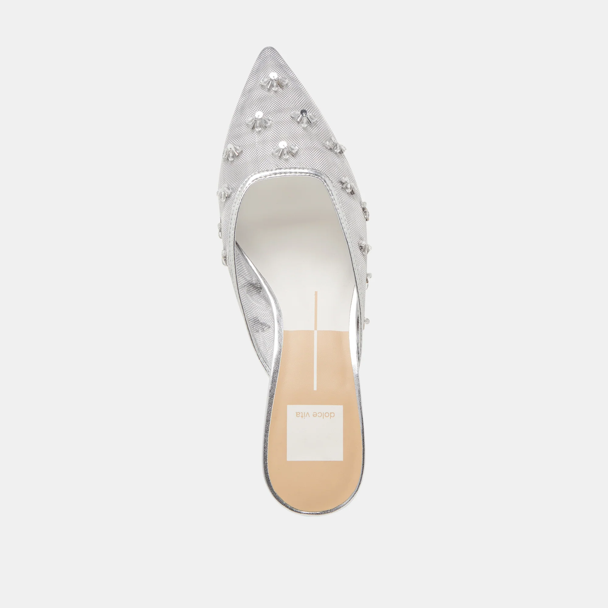 CLARA HEELS SILVER MESH 17 CLARA HEELS SILVER MESH