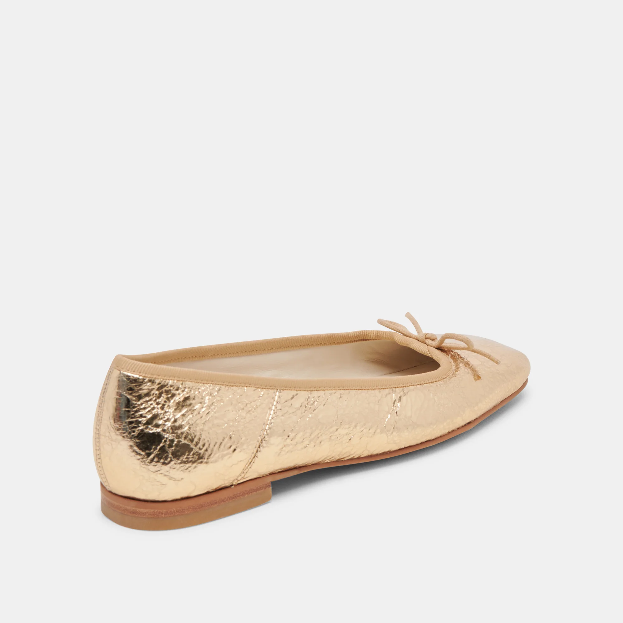 ANISA BALLET FLATS GOLD DISTRESSED LEATHER 14 ANISA BALLET FLATS GOLD DISTRESSED LEATHER