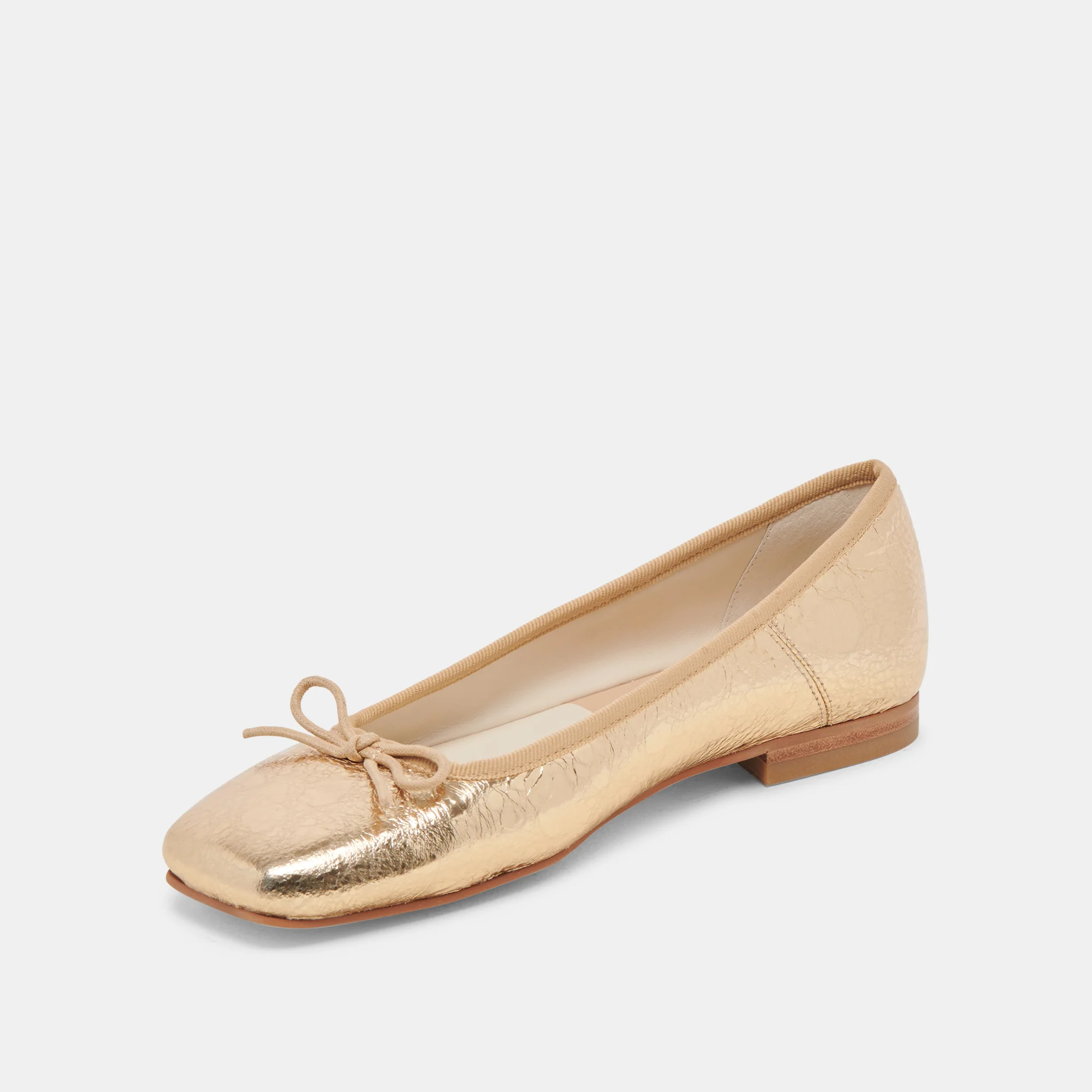 ANISA BALLET FLATS GOLD DISTRESSED LEATHER 15 ANISA BALLET FLATS GOLD DISTRESSED LEATHER