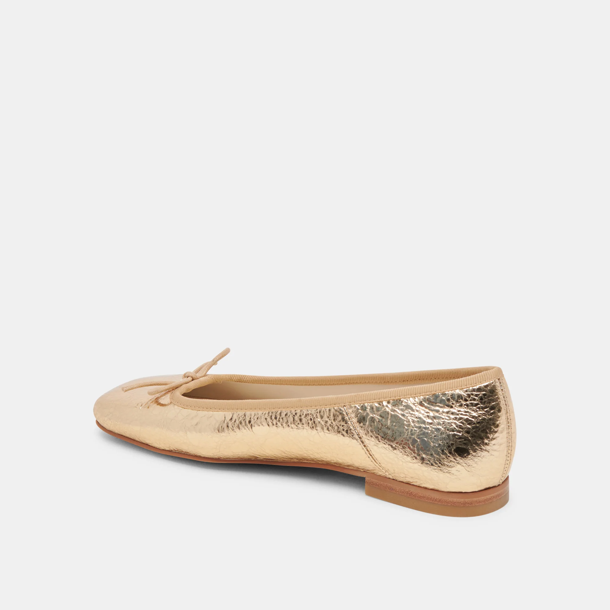 ANISA BALLET FLATS GOLD DISTRESSED LEATHER 16 ANISA BALLET FLATS GOLD DISTRESSED LEATHER