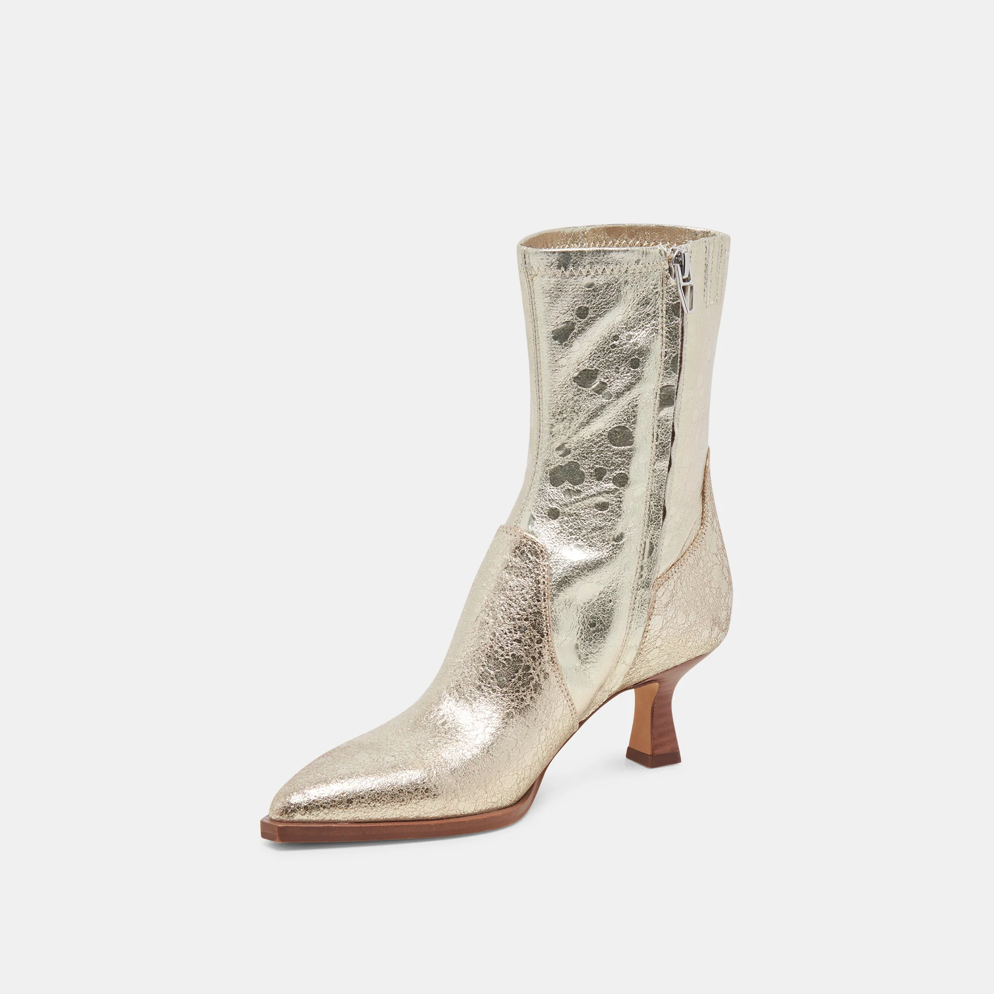 ARYA WIDE CALF BOOTS LIGHT GOLD DISTRESSED LEATHER 14 ARYA WIDE CALF BOOTS LIGHT GOLD DISTRESSED LEATHER