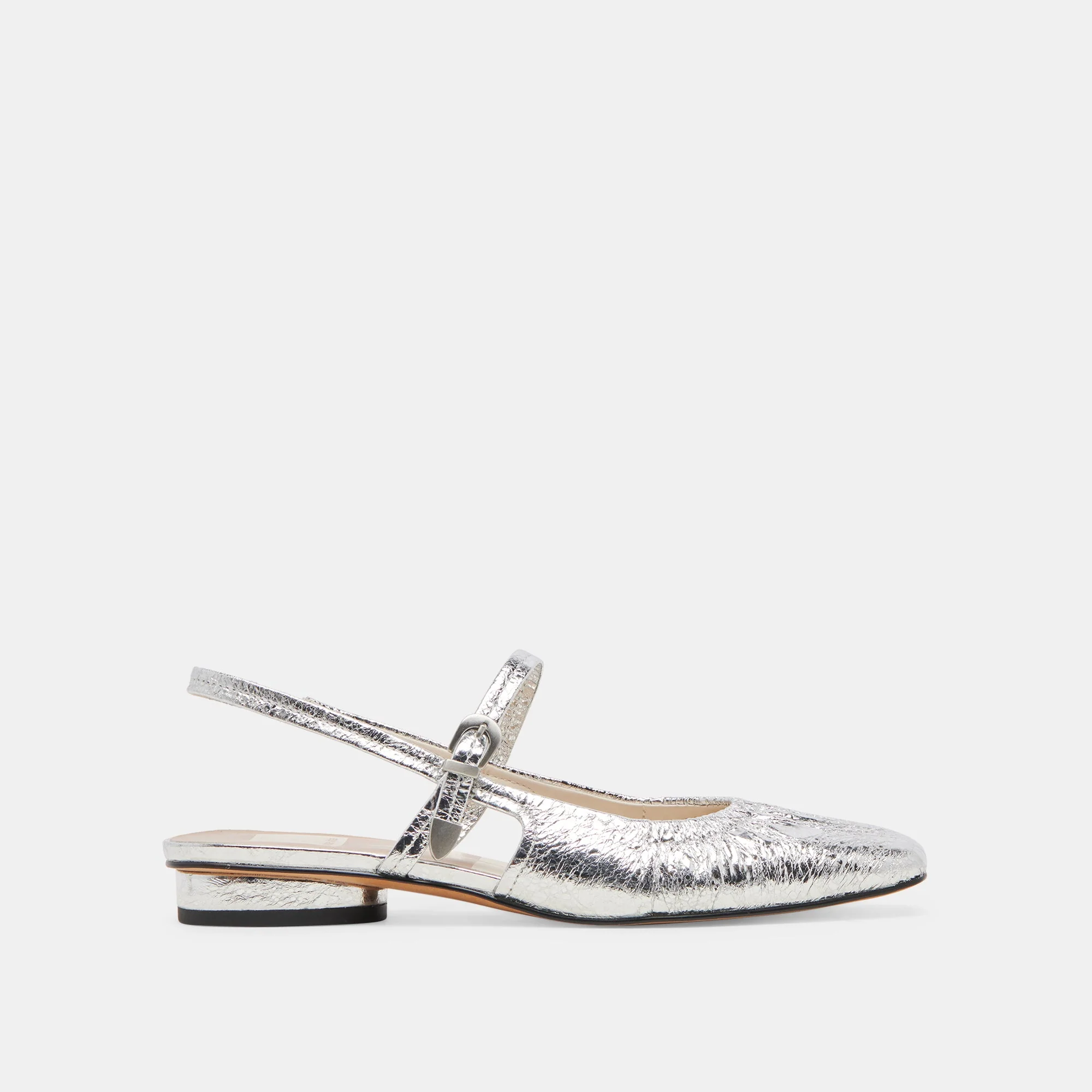RIANNE FLATS SILVER DISTRESSED LEATHER - re:vita 1 RIANNE FLATS SILVER DISTRESSED LEATHER - re:vita
