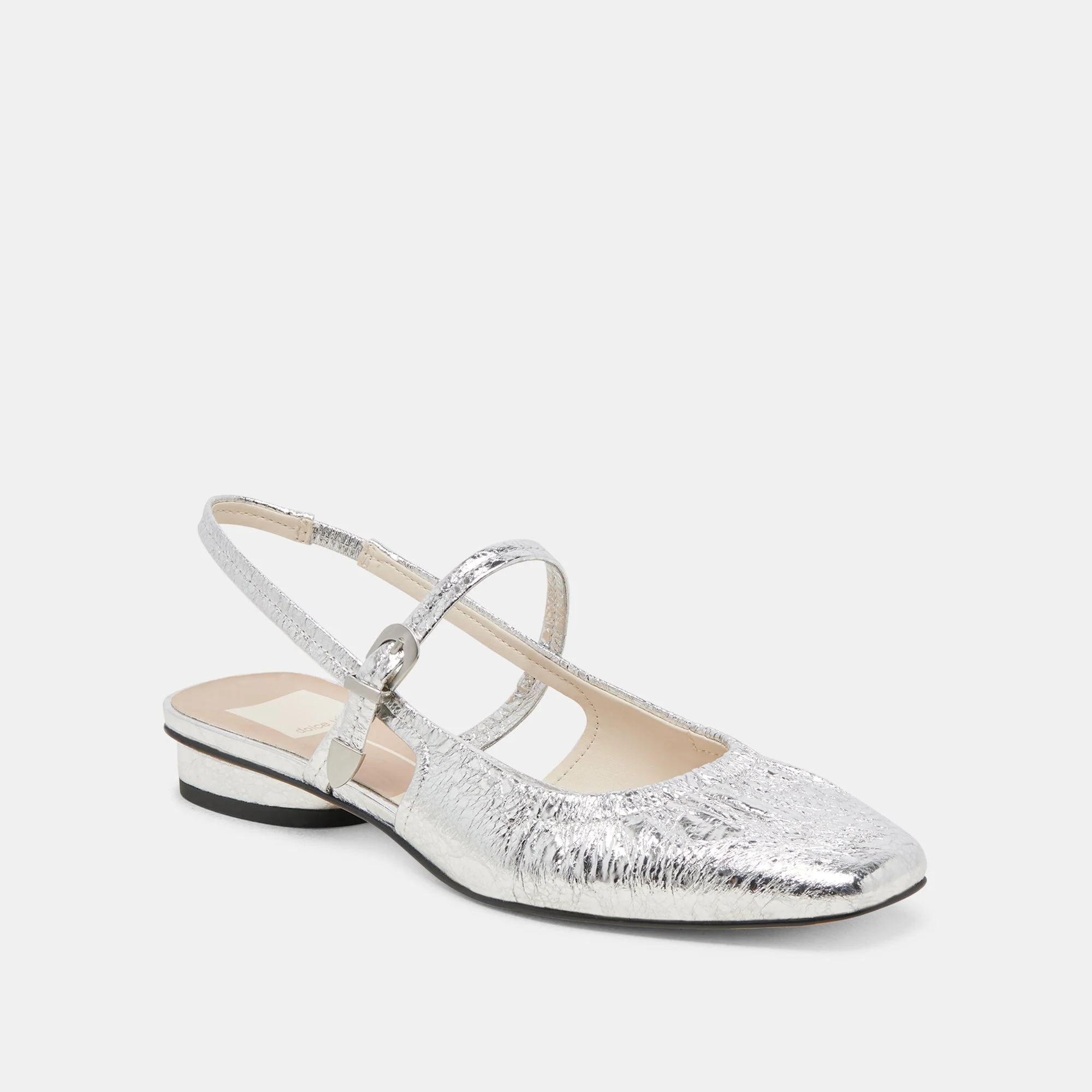 RIANNE FLATS SILVER DISTRESSED LEATHER - re:vita 11 RIANNE FLATS SILVER DISTRESSED LEATHER - re:vita