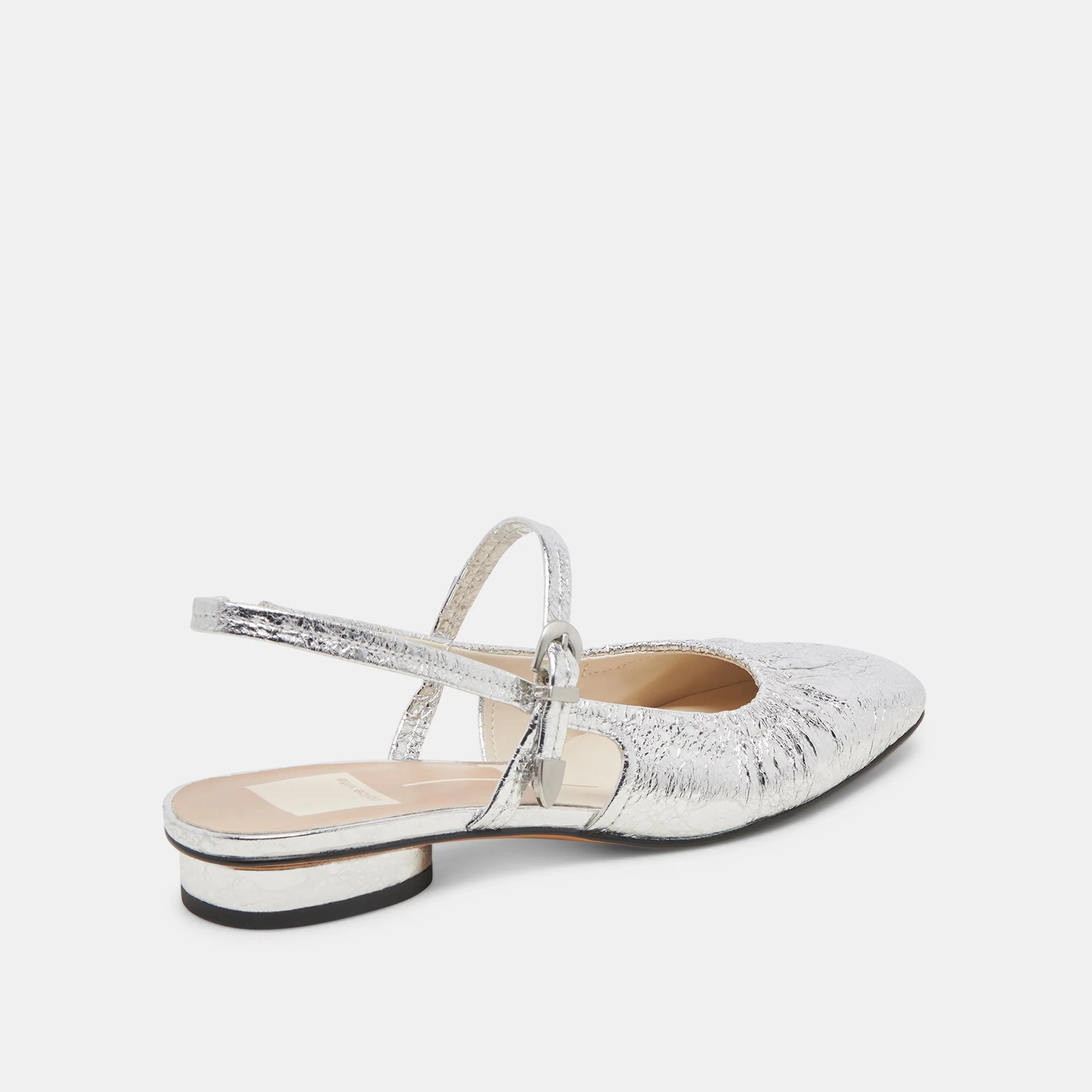 RIANNE FLATS SILVER DISTRESSED LEATHER - re:vita 12 RIANNE FLATS SILVER DISTRESSED LEATHER - re:vita