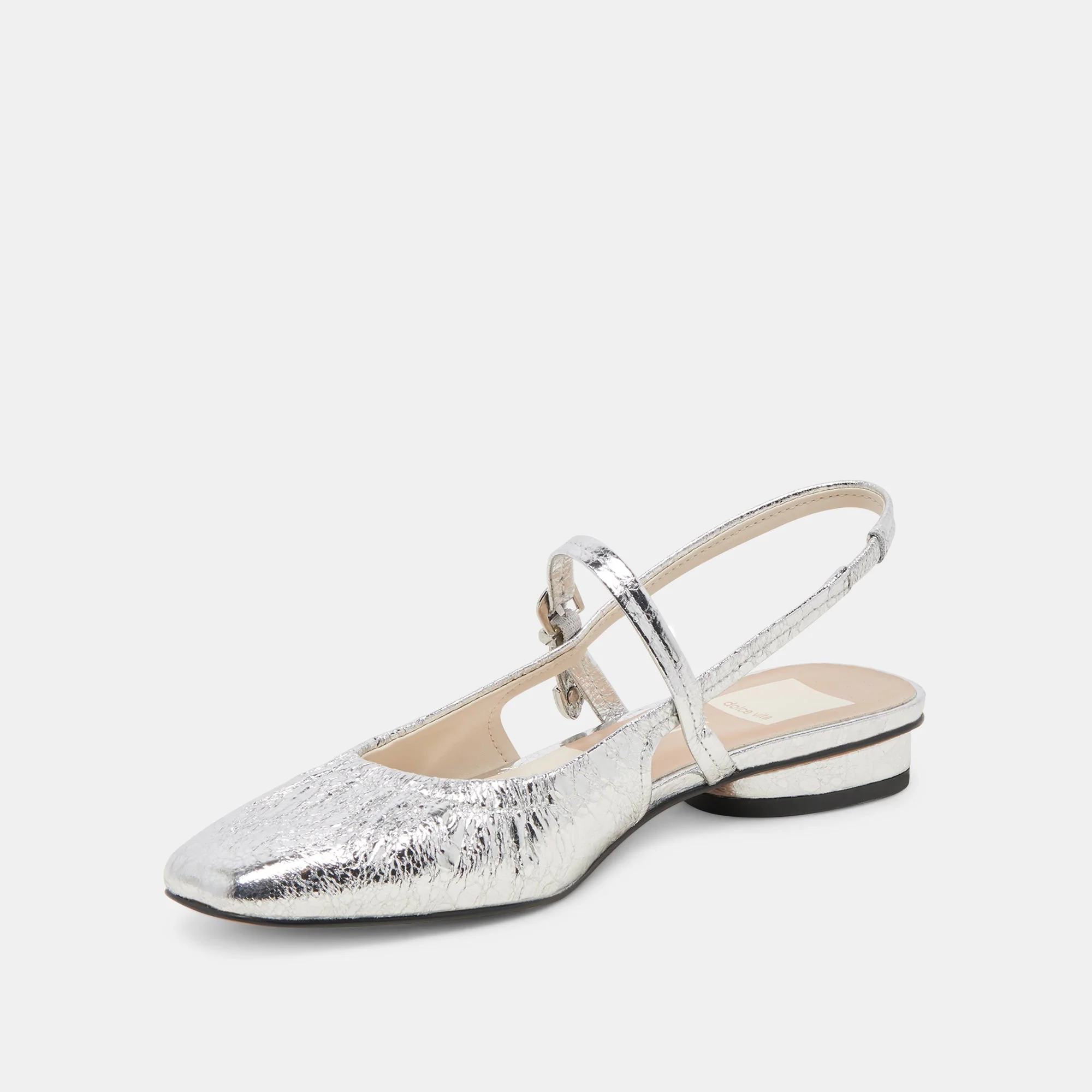 RIANNE FLATS SILVER DISTRESSED LEATHER - re:vita 13 RIANNE FLATS SILVER DISTRESSED LEATHER - re:vita
