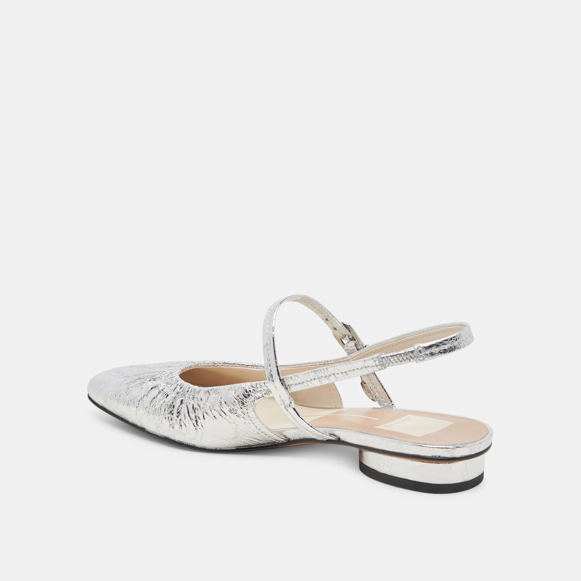 RIANNE FLATS SILVER DISTRESSED LEATHER - re:vita 14 RIANNE FLATS SILVER DISTRESSED LEATHER - re:vita