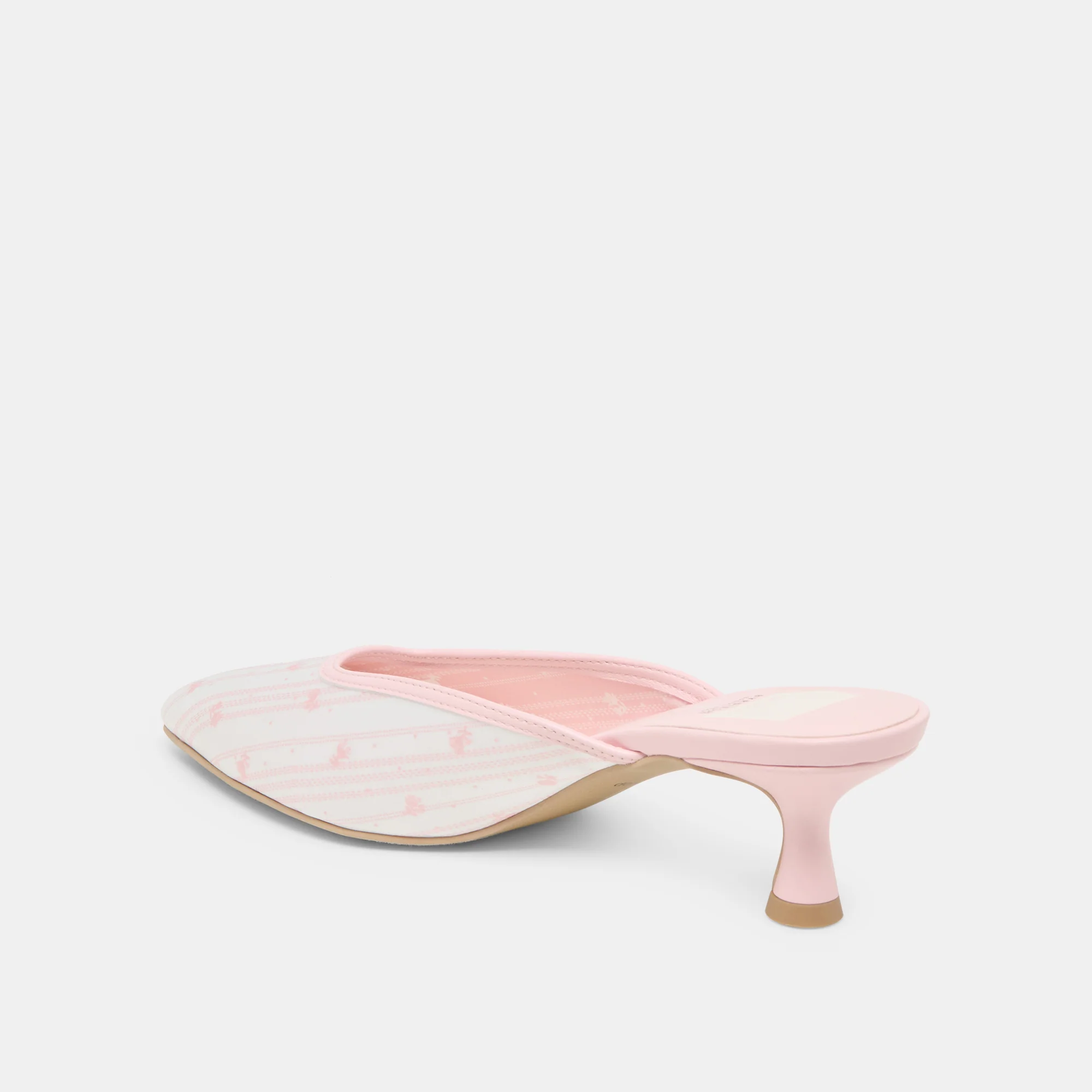 CLEO X BYRDIE GOLF WIDE HEELS PINK FLORAL SATIN 14 CLEO X BYRDIE GOLF WIDE HEELS PINK FLORAL SATIN