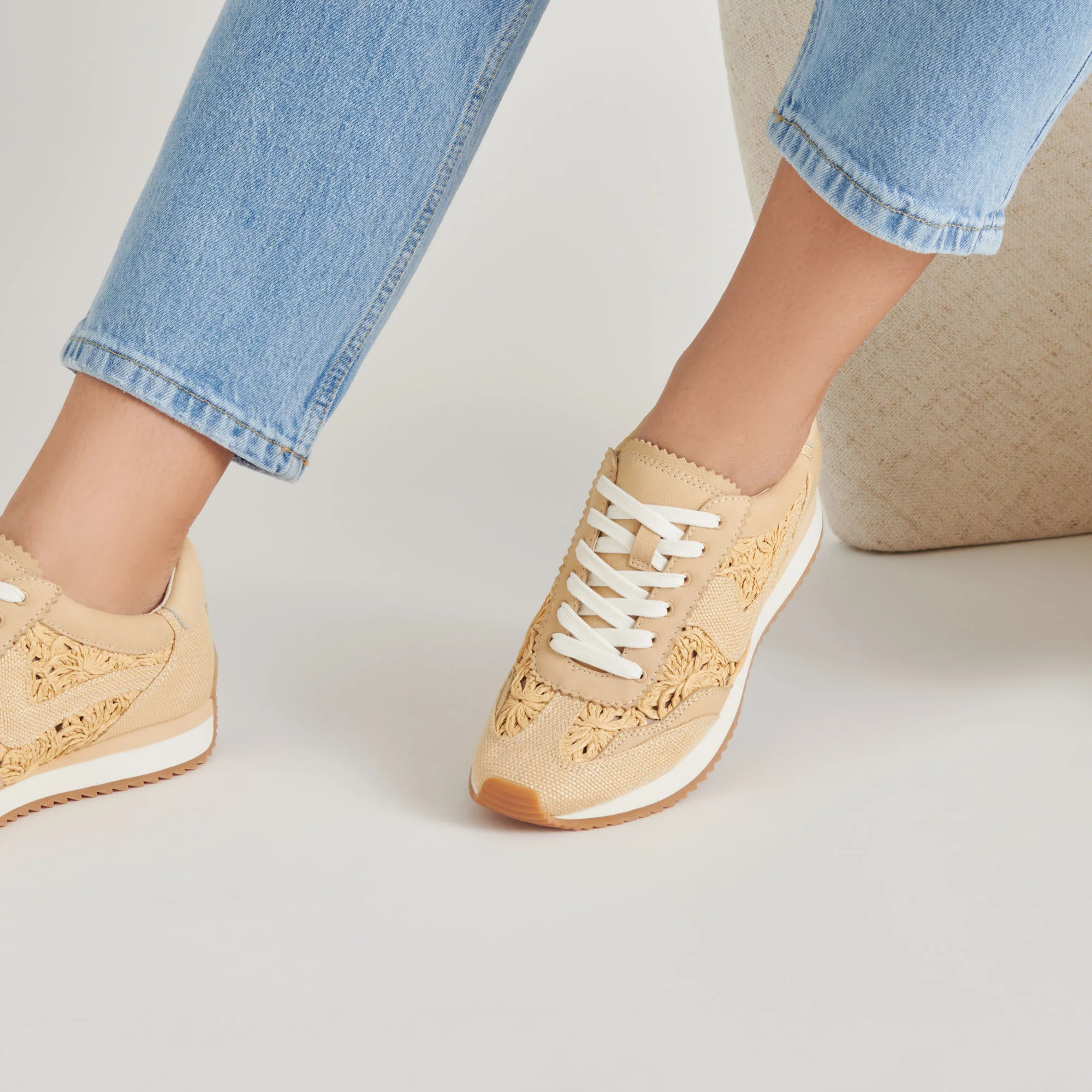 B.NTCD SNEAKERS LT NATURAL MACRAME 15 B.NTCD SNEAKERS LT NATURAL MACRAME