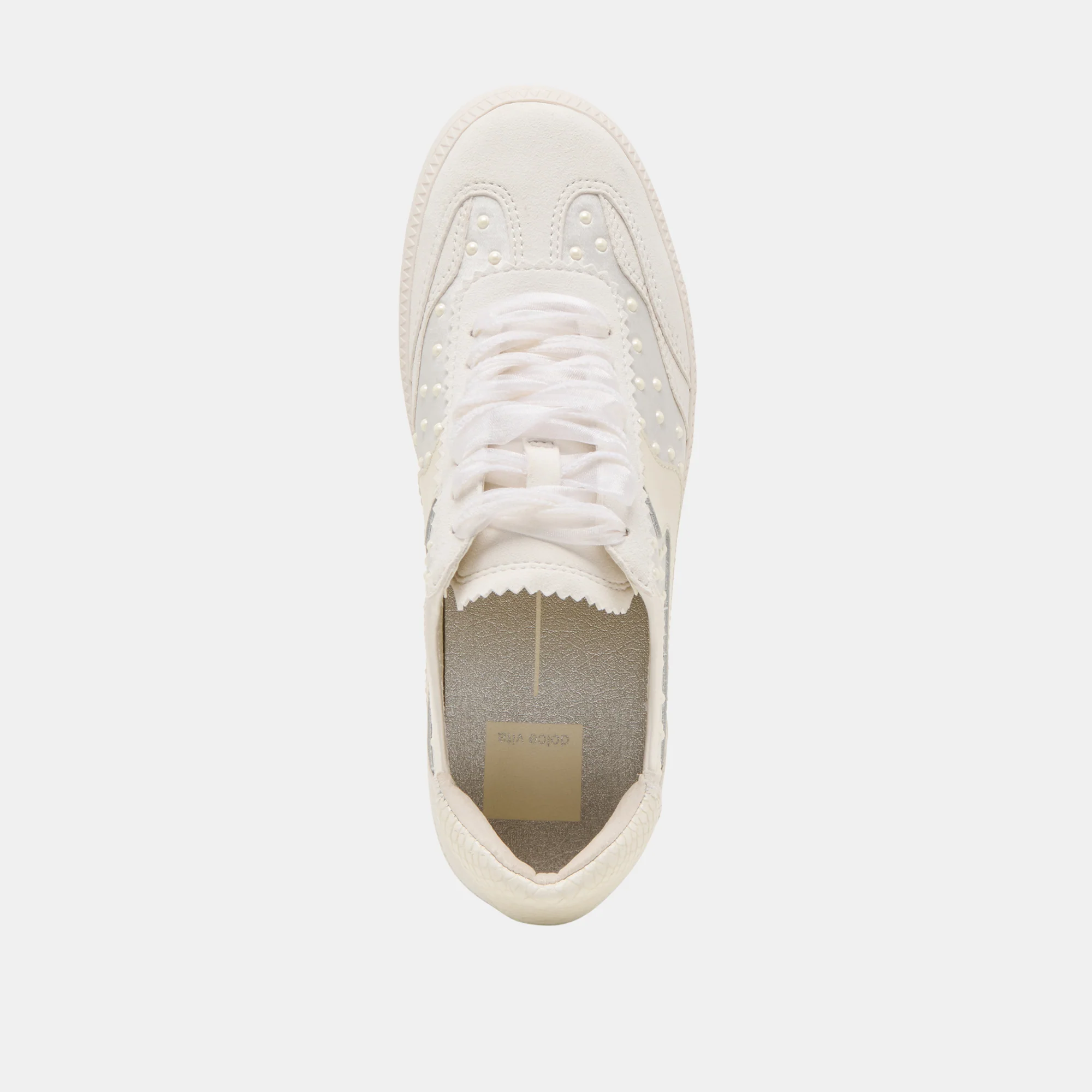 NOTICE PEARL SNEAKERS OFF WHITE SATIN 21 NOTICE PEARL SNEAKERS OFF WHITE SATIN