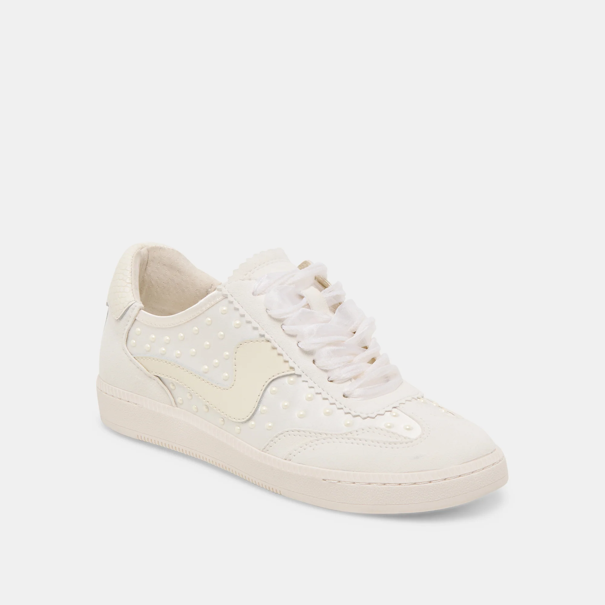 NOTICE PEARL SNEAKERS OFF WHITE SATIN 14 NOTICE PEARL SNEAKERS OFF WHITE SATIN