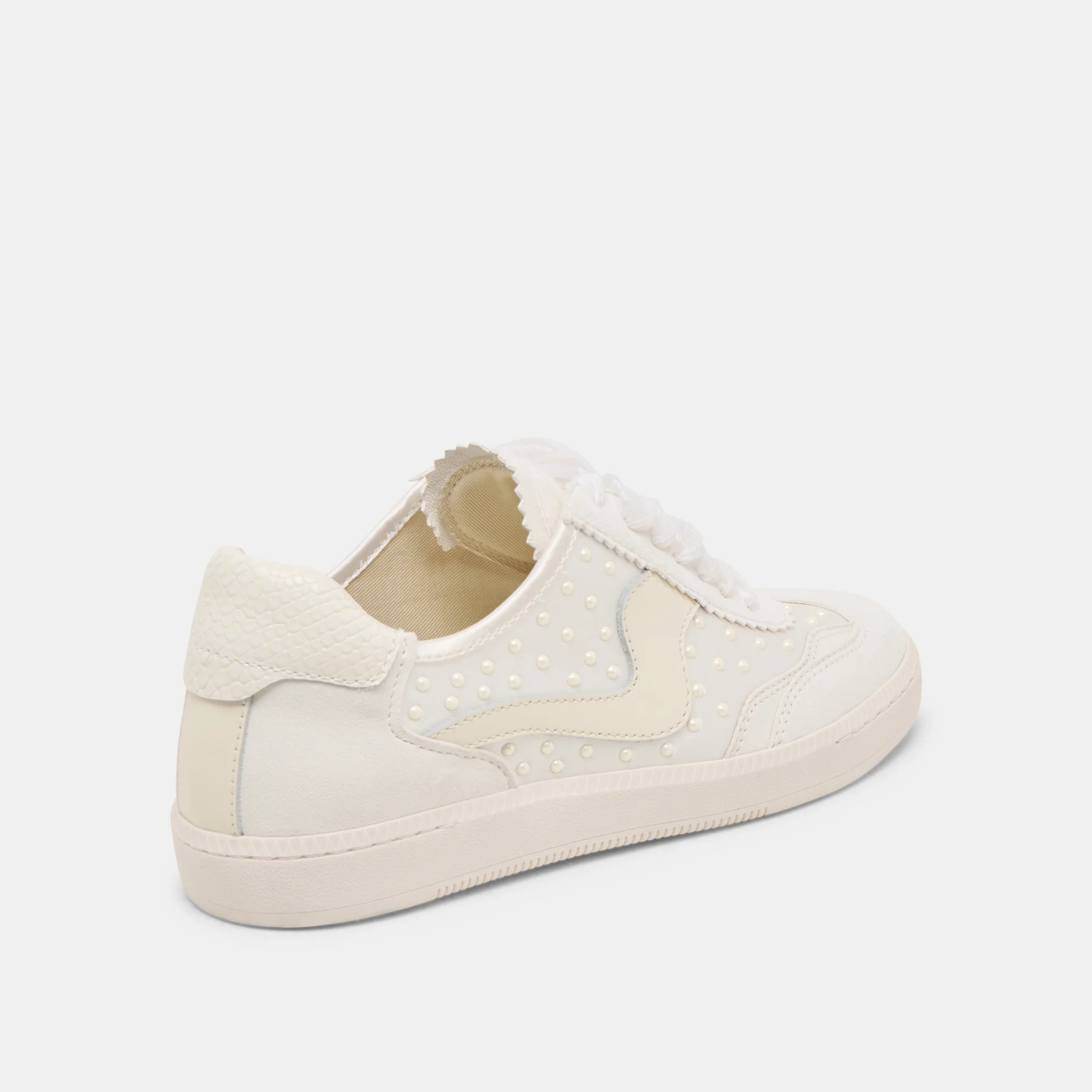NOTICE PEARL SNEAKERS OFF WHITE SATIN 16 NOTICE PEARL SNEAKERS OFF WHITE SATIN