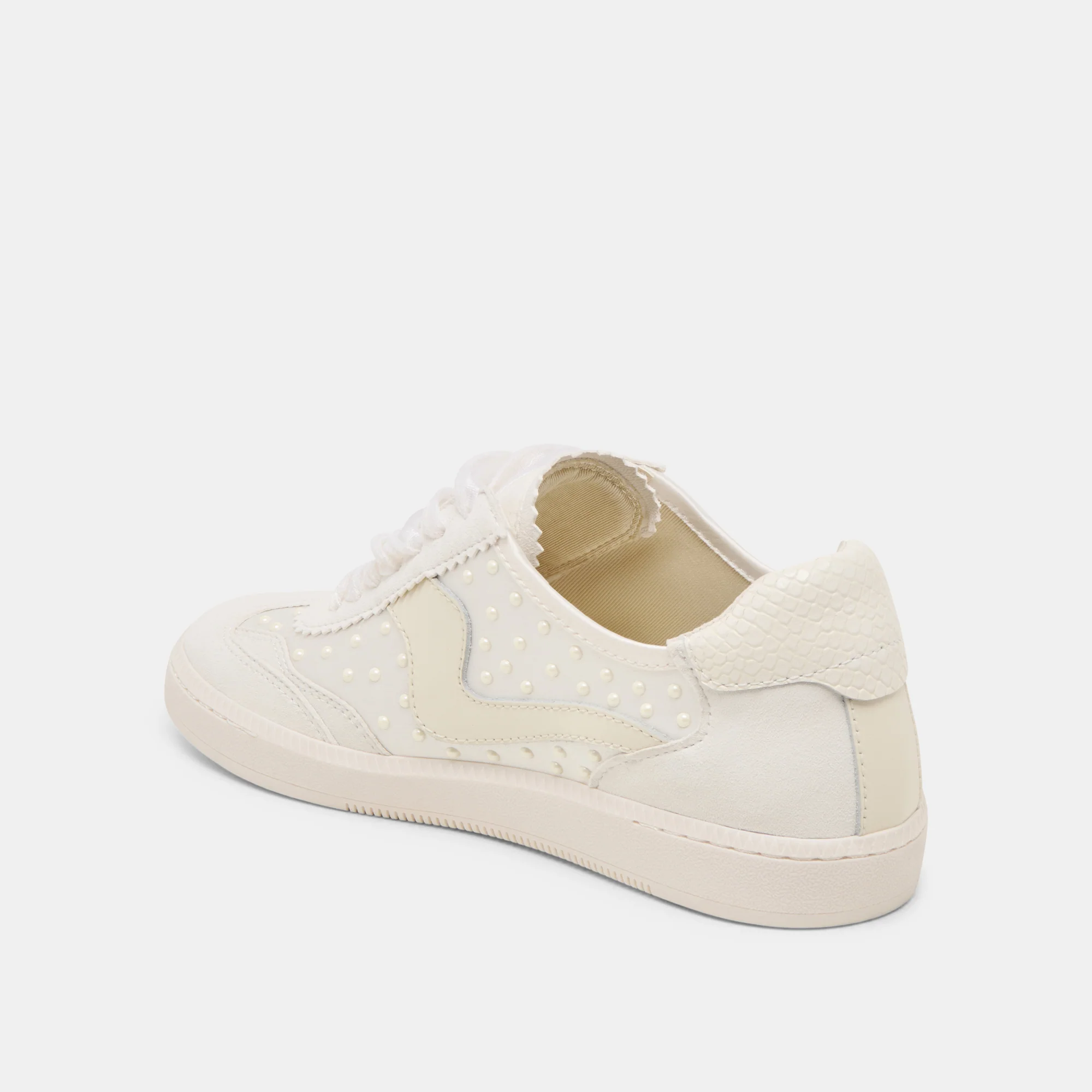 NOTICE PEARL SNEAKERS OFF WHITE SATIN 18 NOTICE PEARL SNEAKERS OFF WHITE SATIN