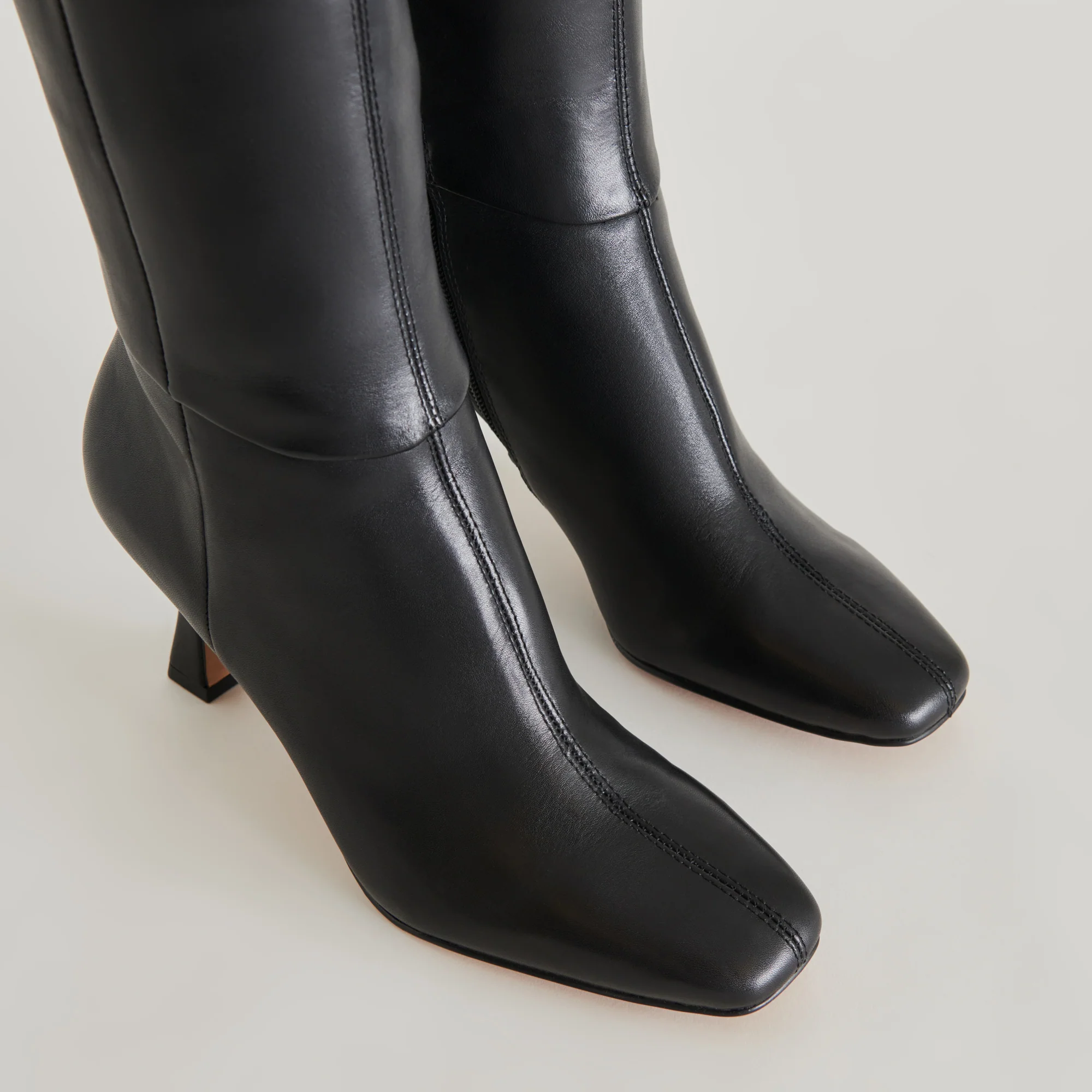 GYRA EXTRA WIDE CALF BOOTS BLACK LEATHER 34 GYRA EXTRA WIDE CALF BOOTS BLACK LEATHER
