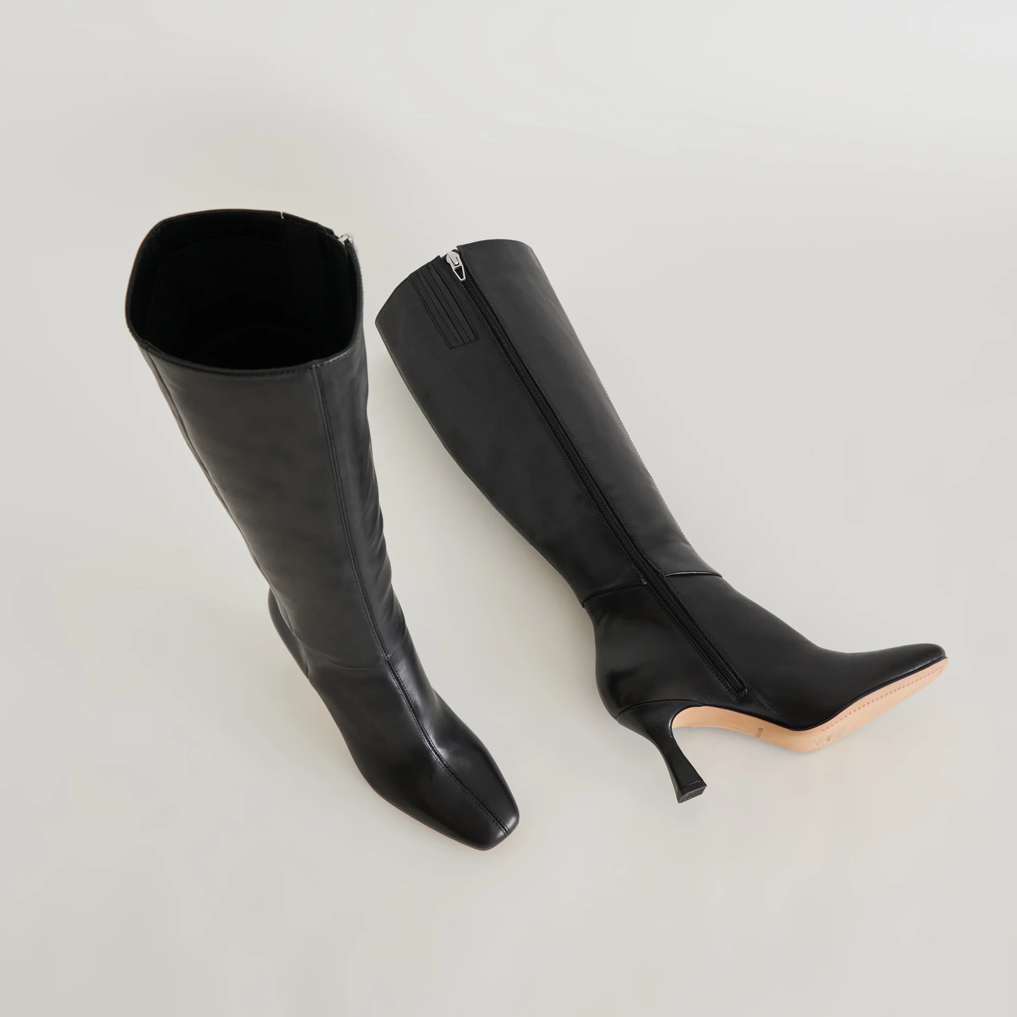 GYRA EXTRA WIDE CALF BOOTS BLACK LEATHER 24 GYRA EXTRA WIDE CALF BOOTS BLACK LEATHER