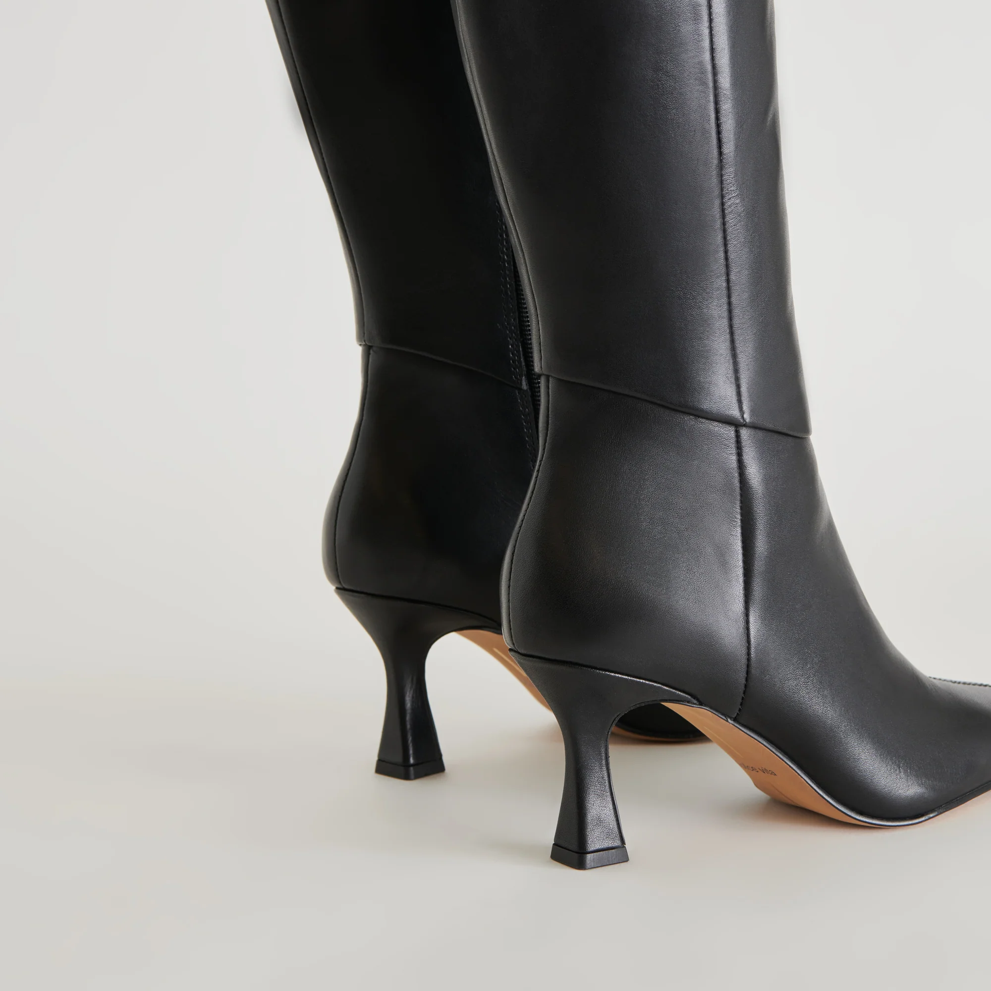 GYRA EXTRA WIDE CALF BOOTS BLACK LEATHER 27 GYRA EXTRA WIDE CALF BOOTS BLACK LEATHER