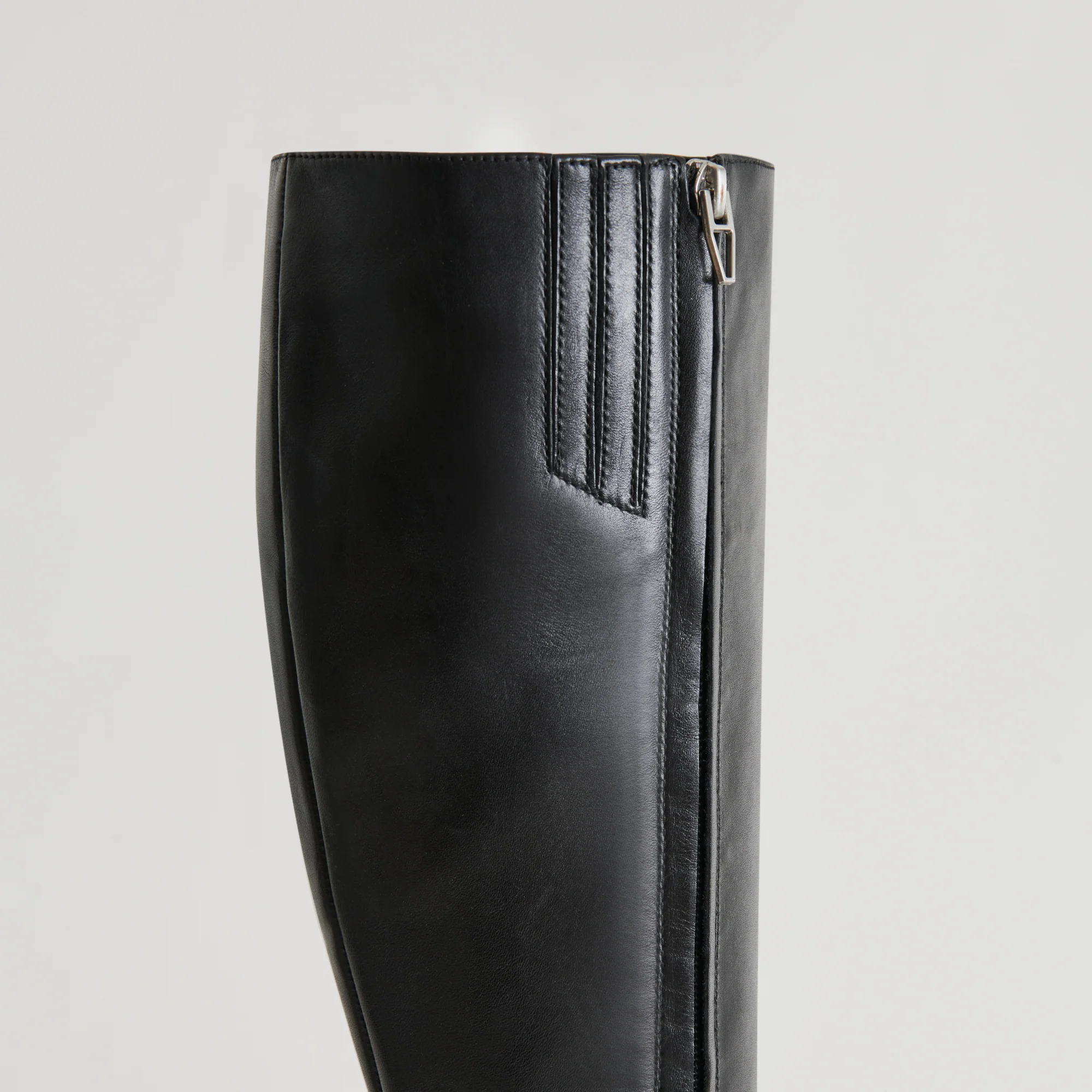 AUGGIE EXTRA WIDE CALF BOOTS BLACK LEATHER 30 AUGGIE EXTRA WIDE CALF BOOTS BLACK LEATHER