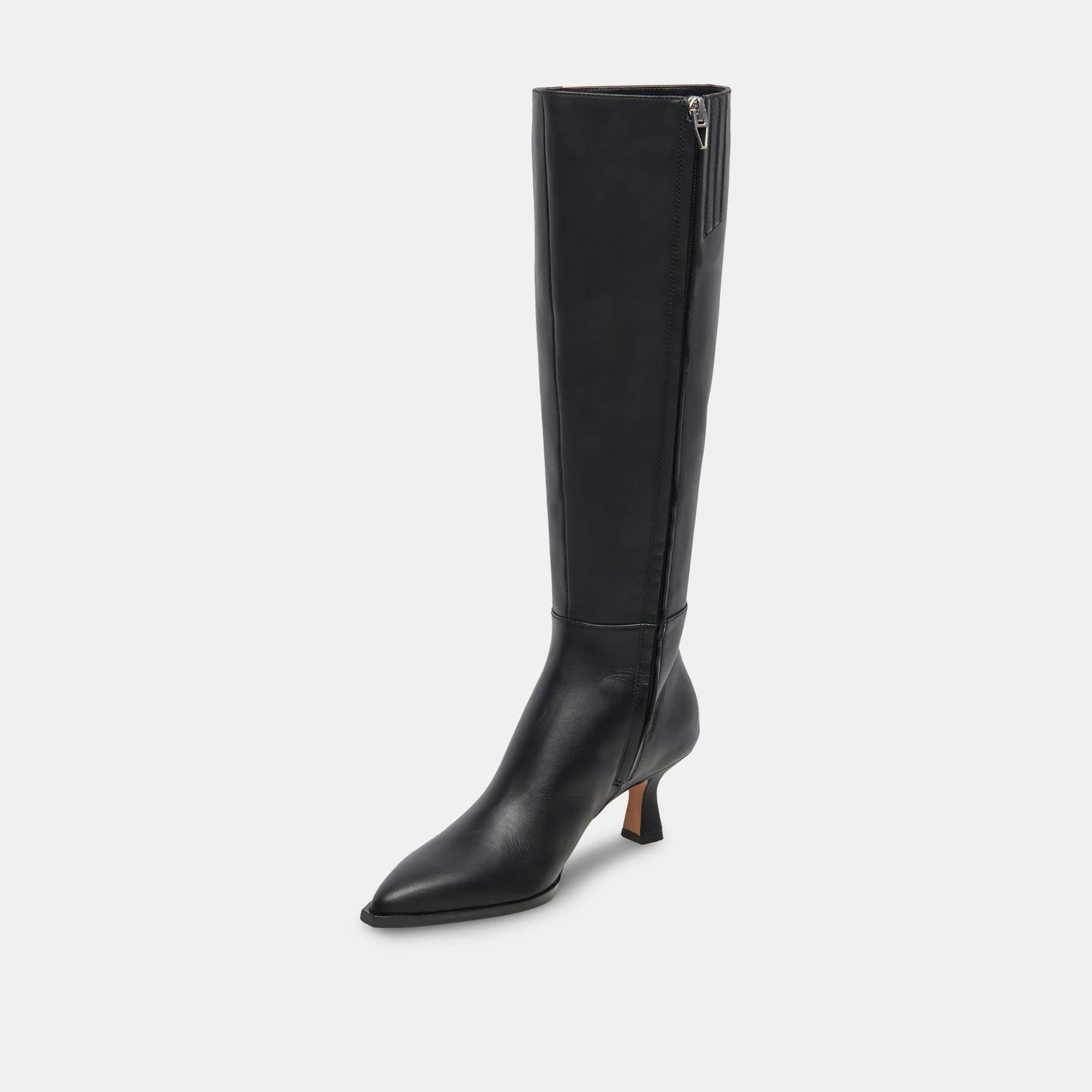 AUGGIE EXTRA WIDE CALF BOOTS BLACK LEATHER 35 AUGGIE EXTRA WIDE CALF BOOTS BLACK LEATHER
