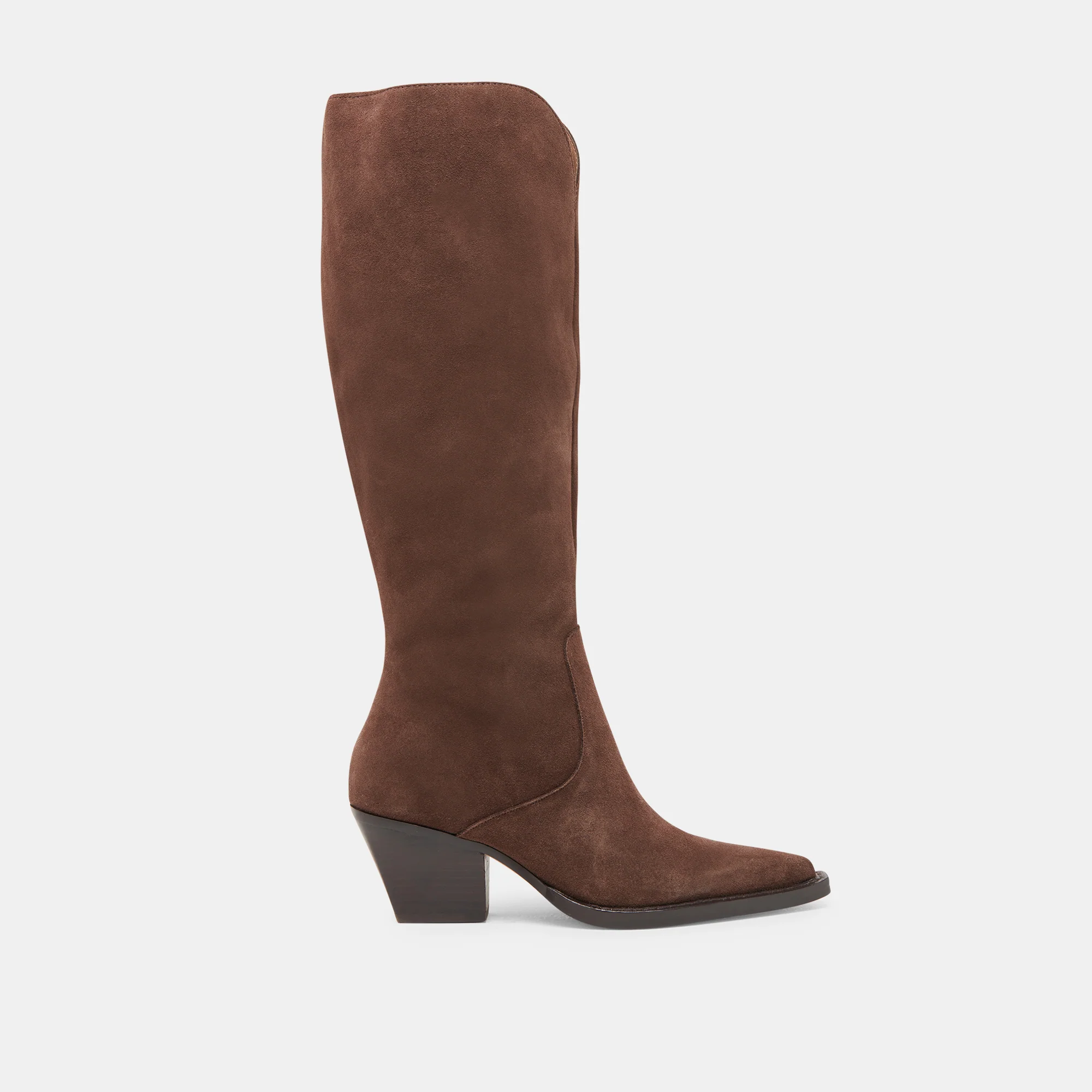 RAJ EXTRA WIDE CALF BOOTS DK BROWN SUEDE 1 RAJ EXTRA WIDE CALF BOOTS DK BROWN SUEDE