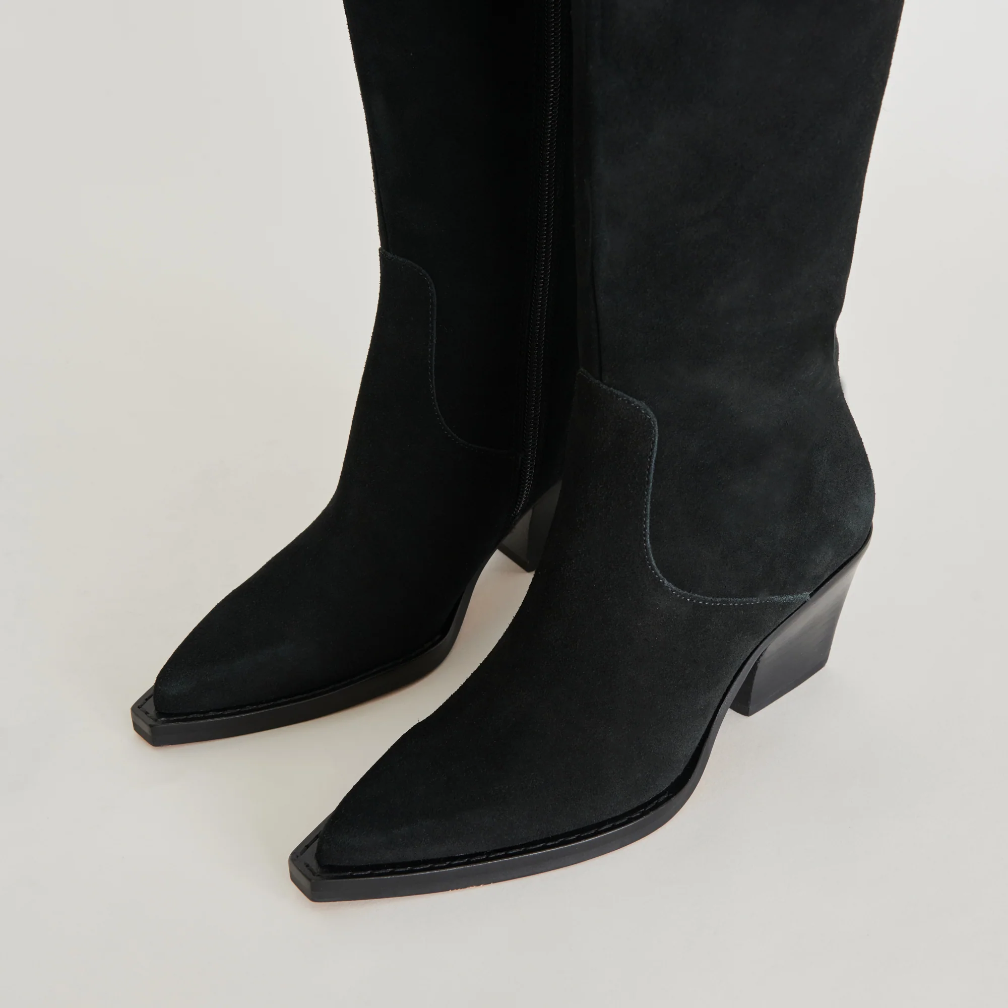 RAJ EXTRA WIDE CALF BOOTS ONYX SUEDE 27 RAJ EXTRA WIDE CALF BOOTS ONYX SUEDE