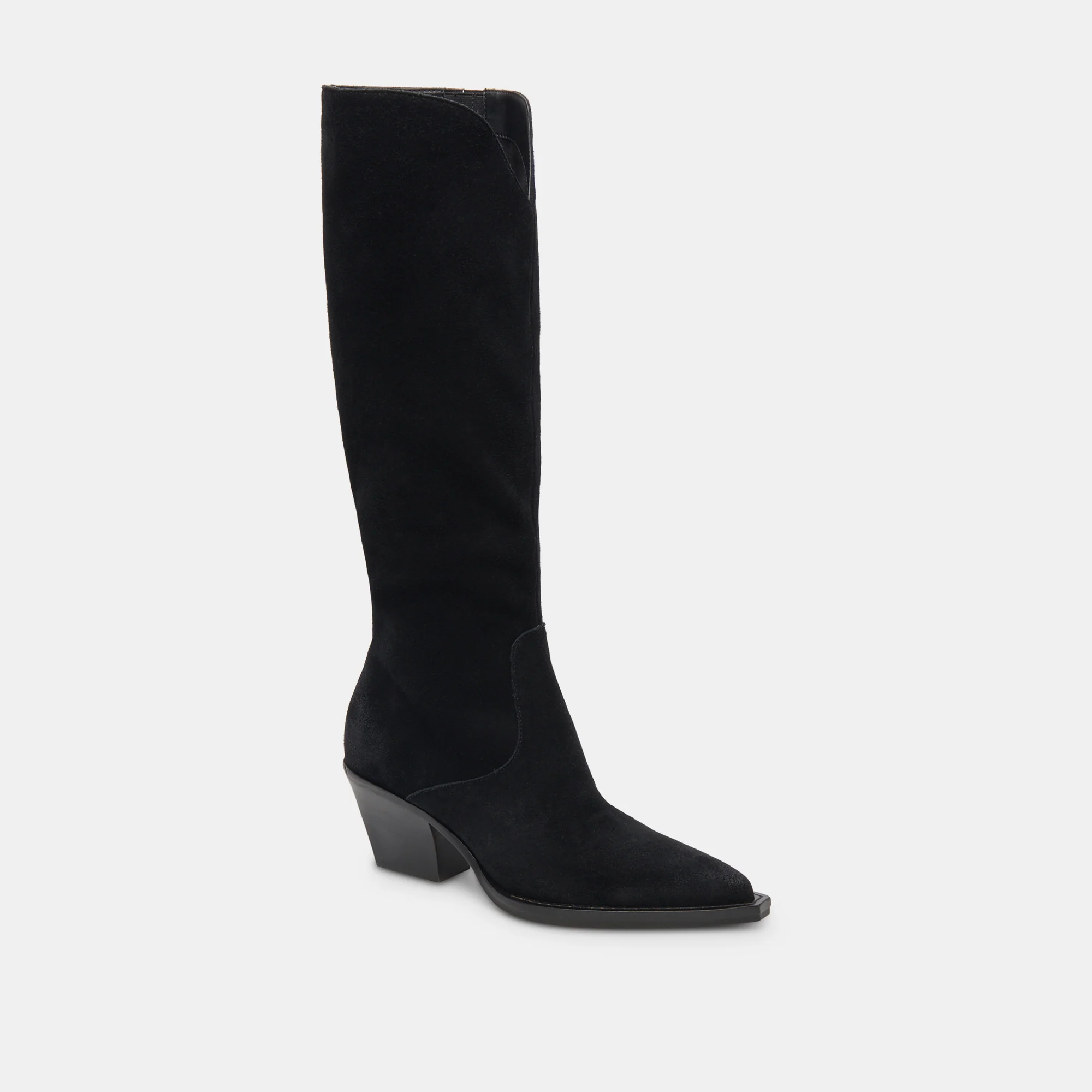 RAJ EXTRA WIDE CALF BOOTS ONYX SUEDE 19 RAJ EXTRA WIDE CALF BOOTS ONYX SUEDE
