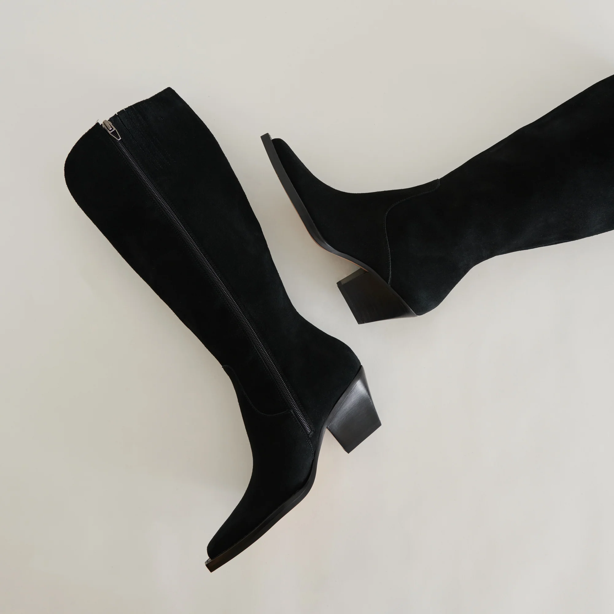 RAJ EXTRA WIDE CALF BOOTS ONYX SUEDE 21 RAJ EXTRA WIDE CALF BOOTS ONYX SUEDE