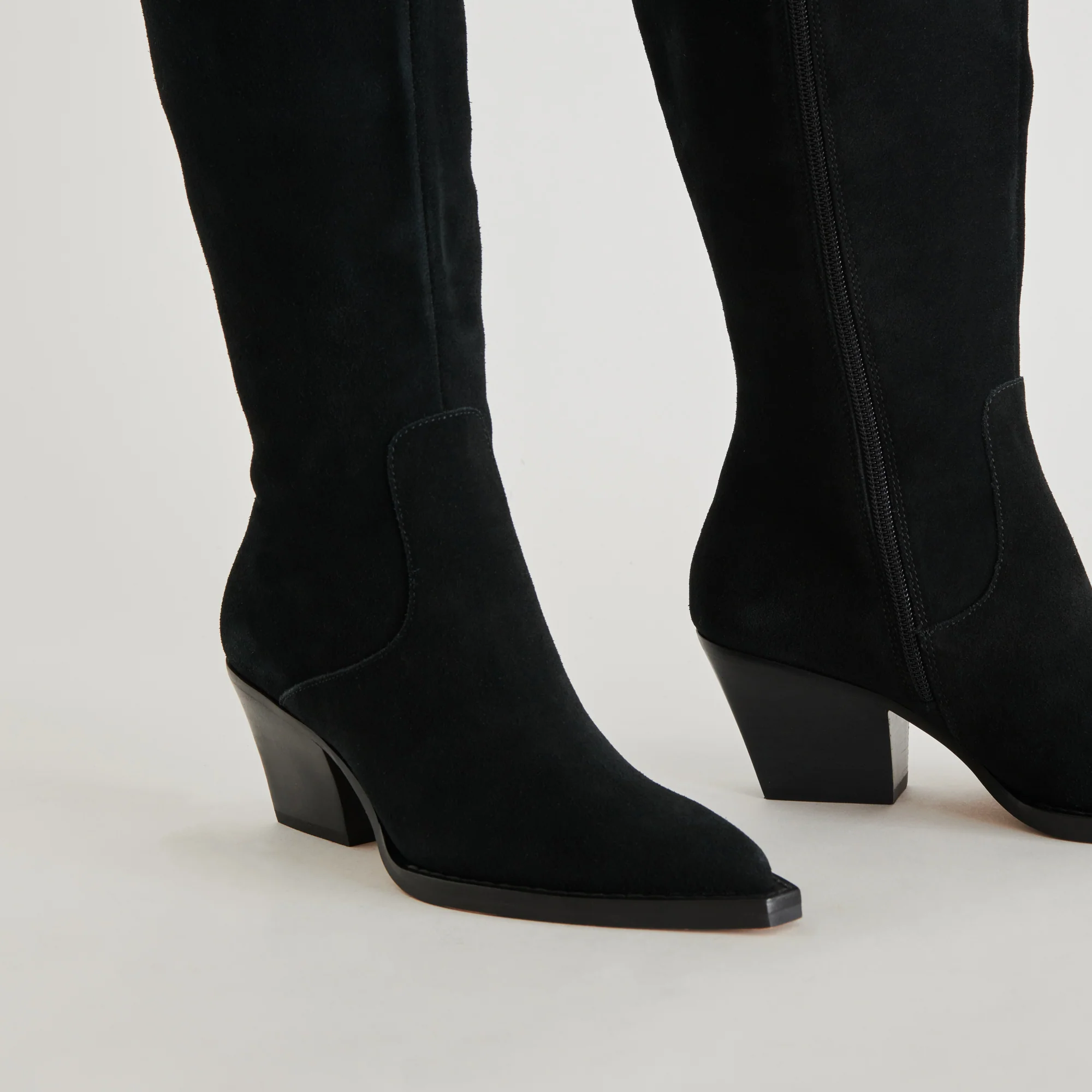 RAJ EXTRA WIDE CALF BOOTS ONYX SUEDE 24 RAJ EXTRA WIDE CALF BOOTS ONYX SUEDE