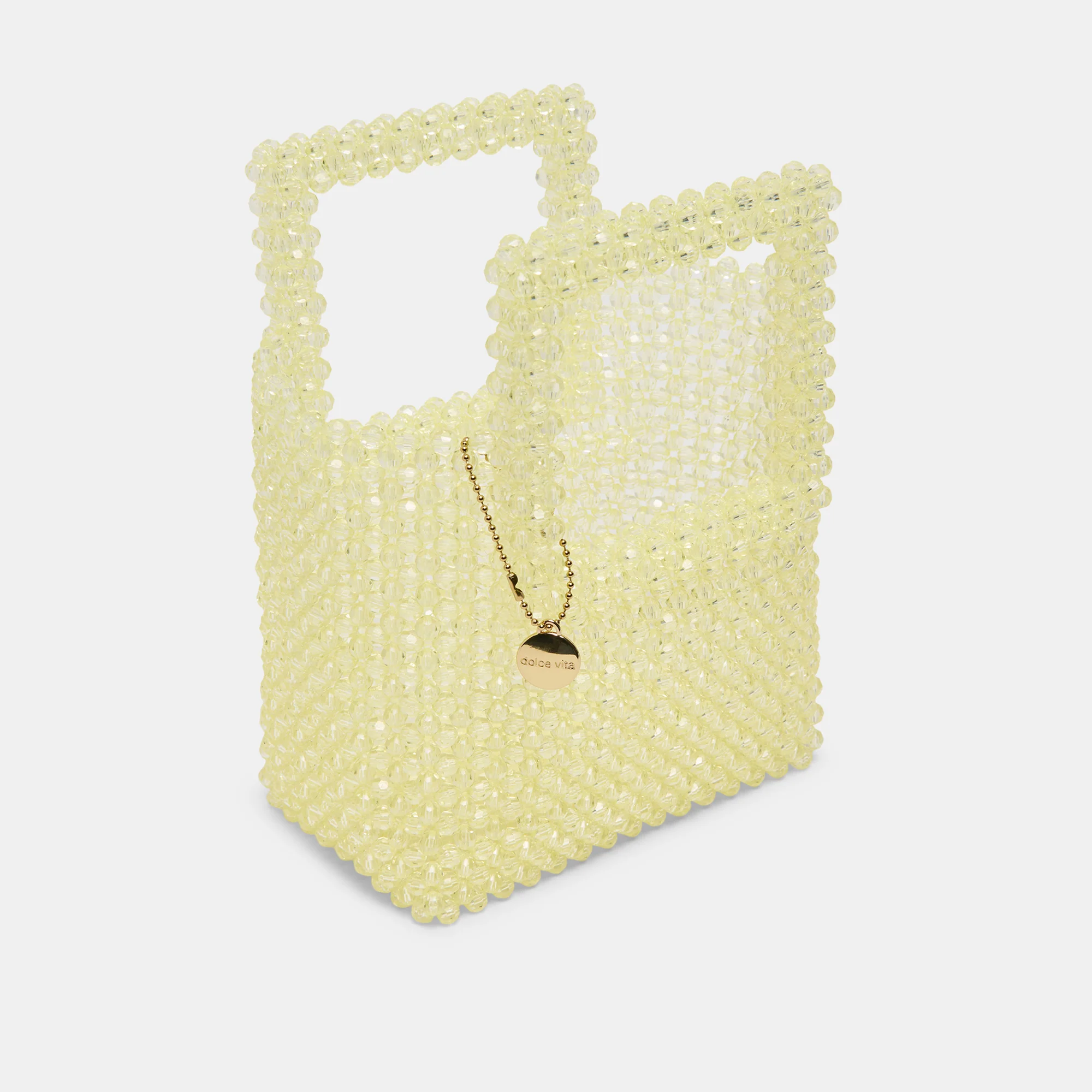 MAREL HANDBAG LIME BEADED 8 MAREL HANDBAG LIME BEADED